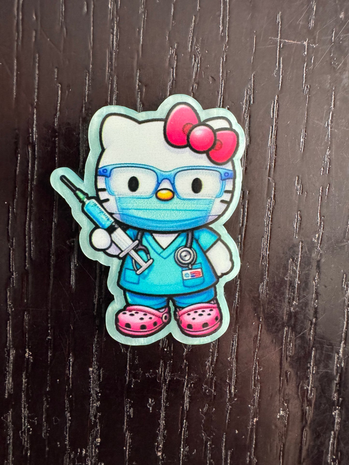 Hello Kitty Nurse badge reel
