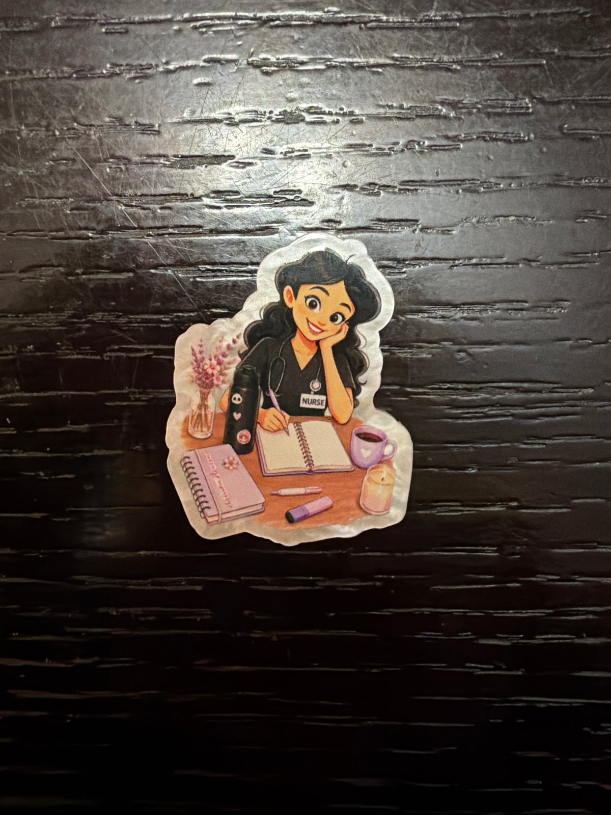 Nurse (penny proud) badge reel