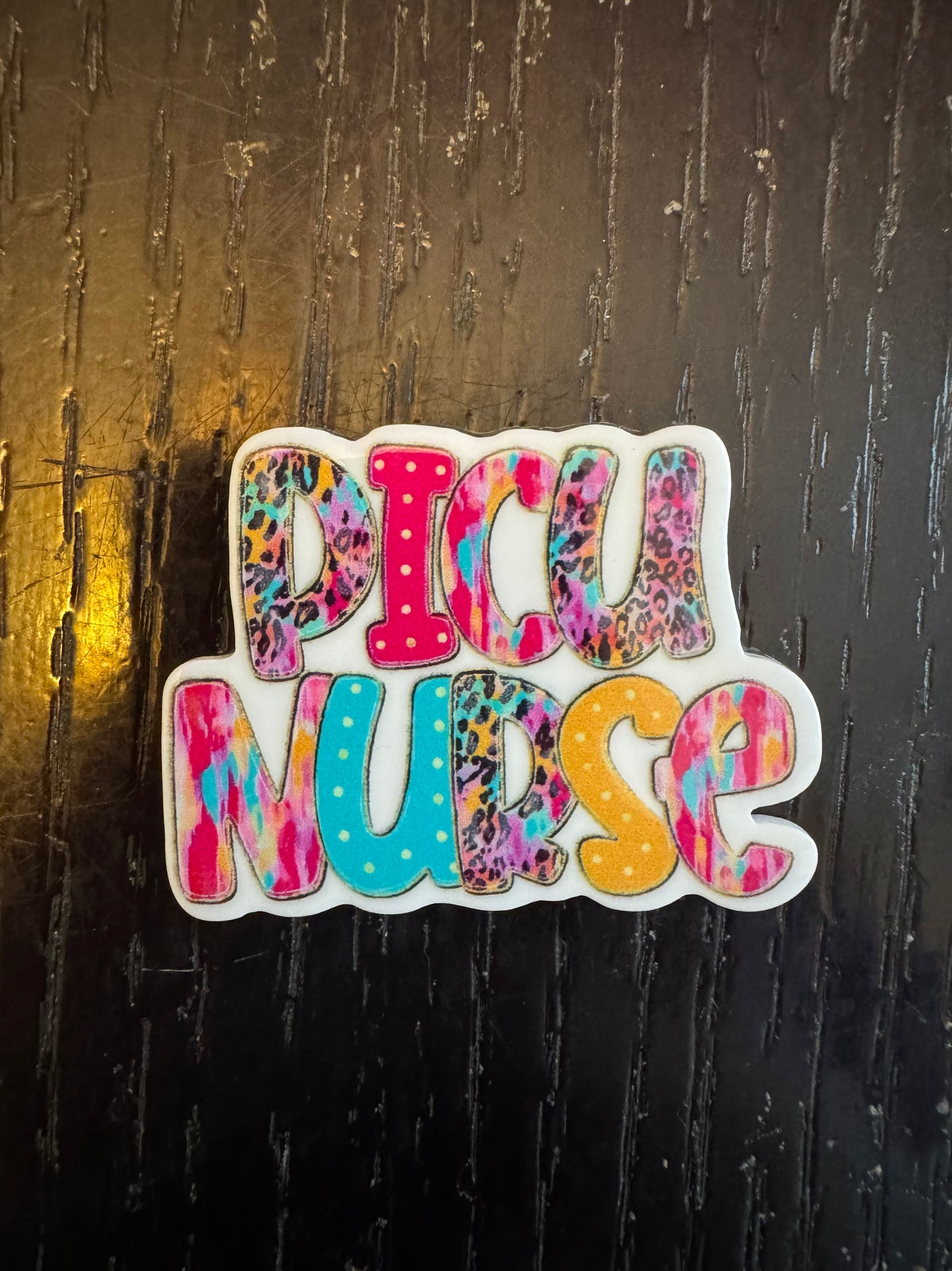 PICU Nurse badge reel