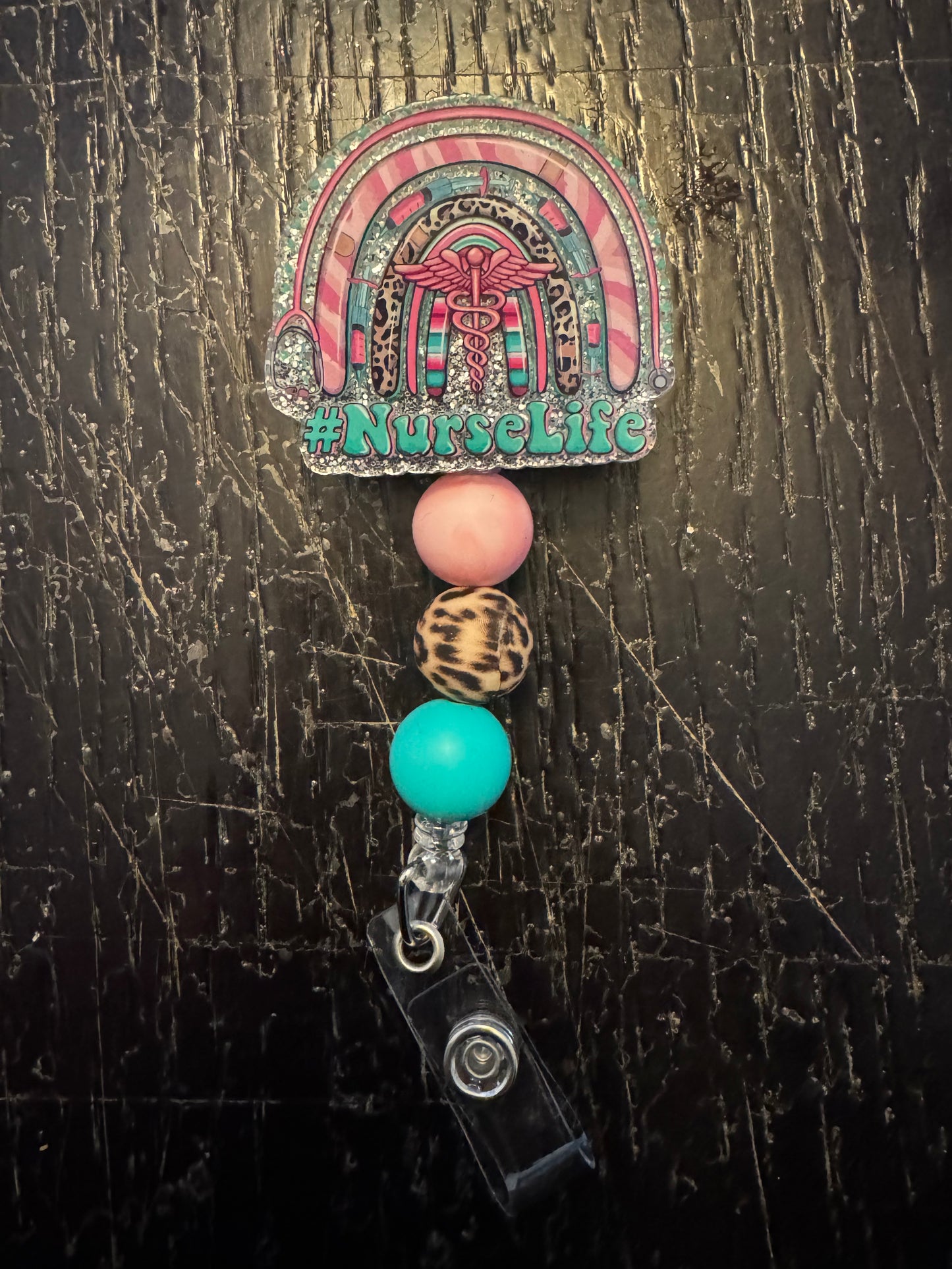 Nurse life badge reel