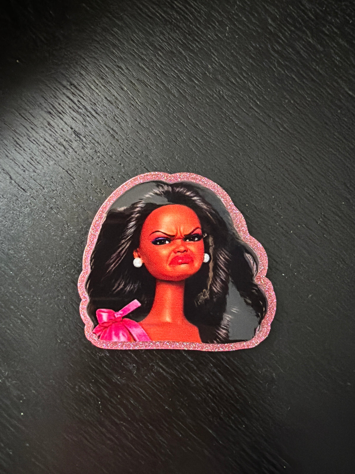 Barbie badge reel