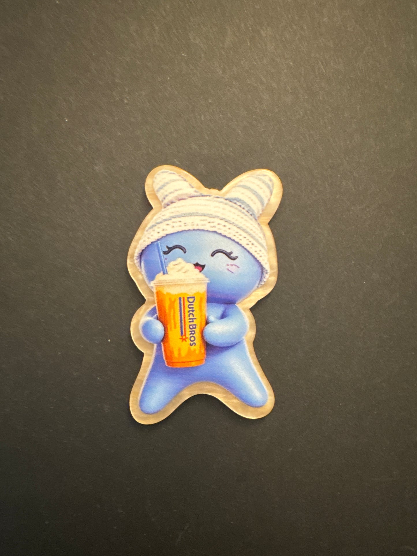 Glove baby Dutch bros badge reel