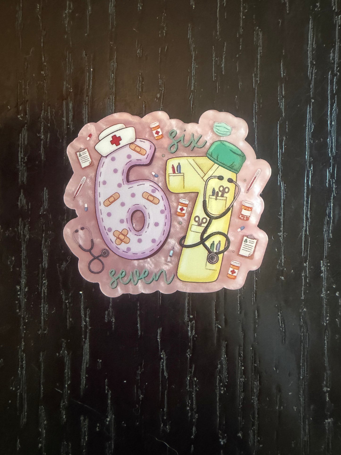 Medical 6 7 badge reel