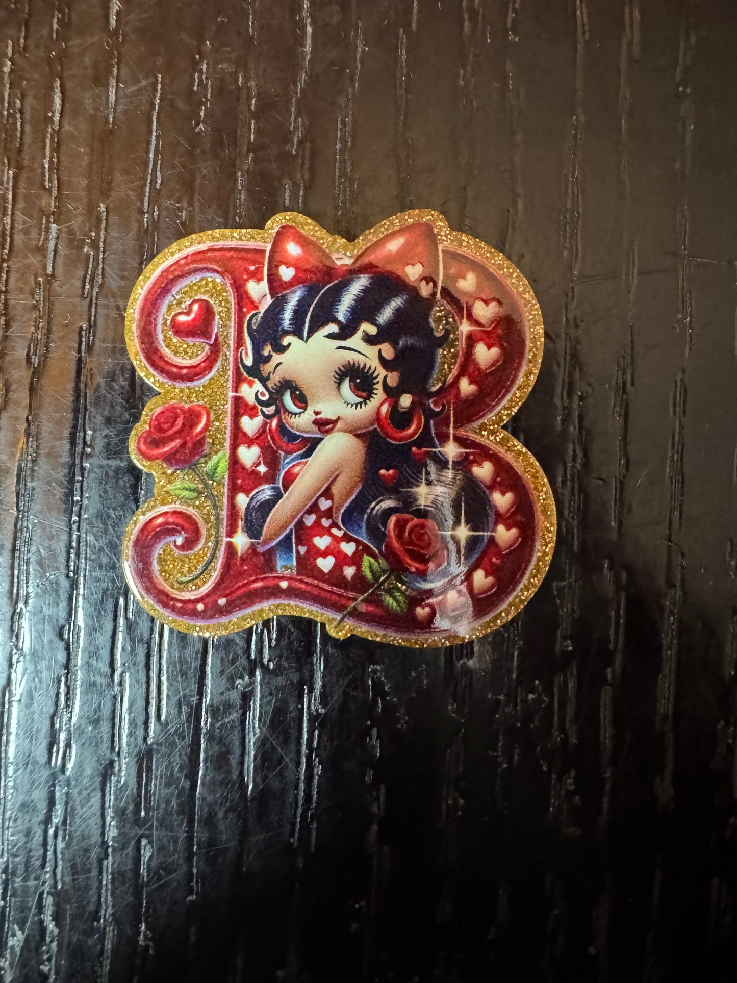 Betty Boop badge reel