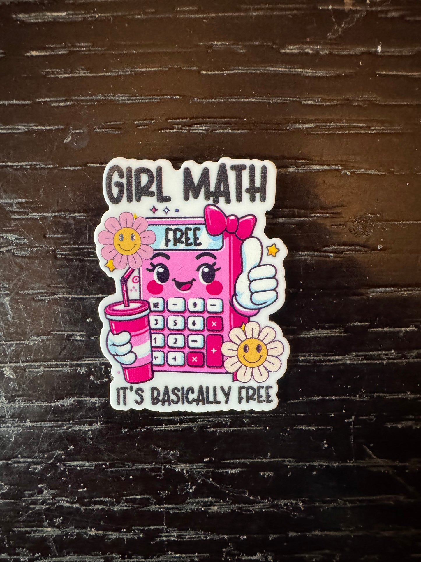 Girl math badge reel