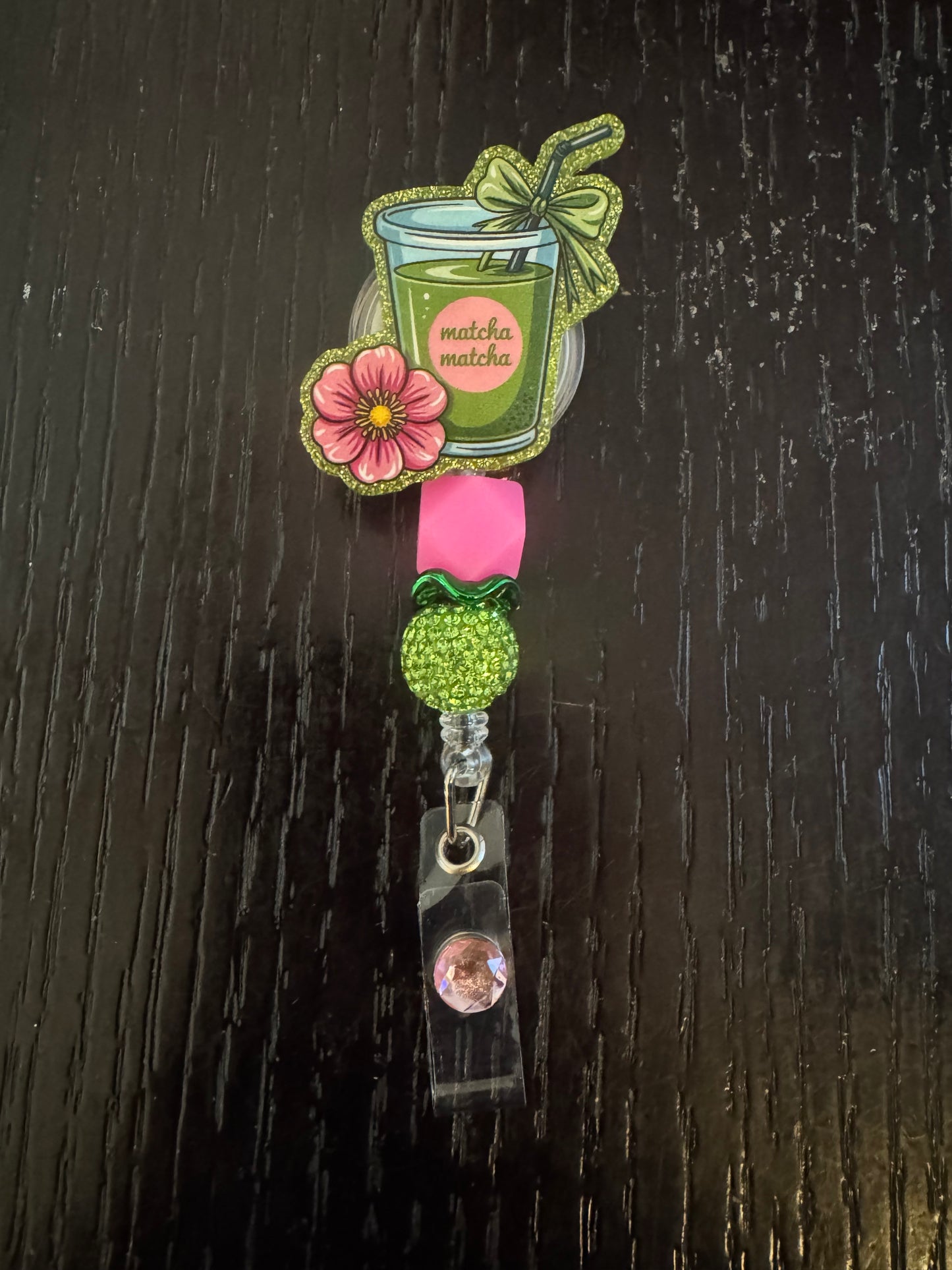 Matcha badge reel