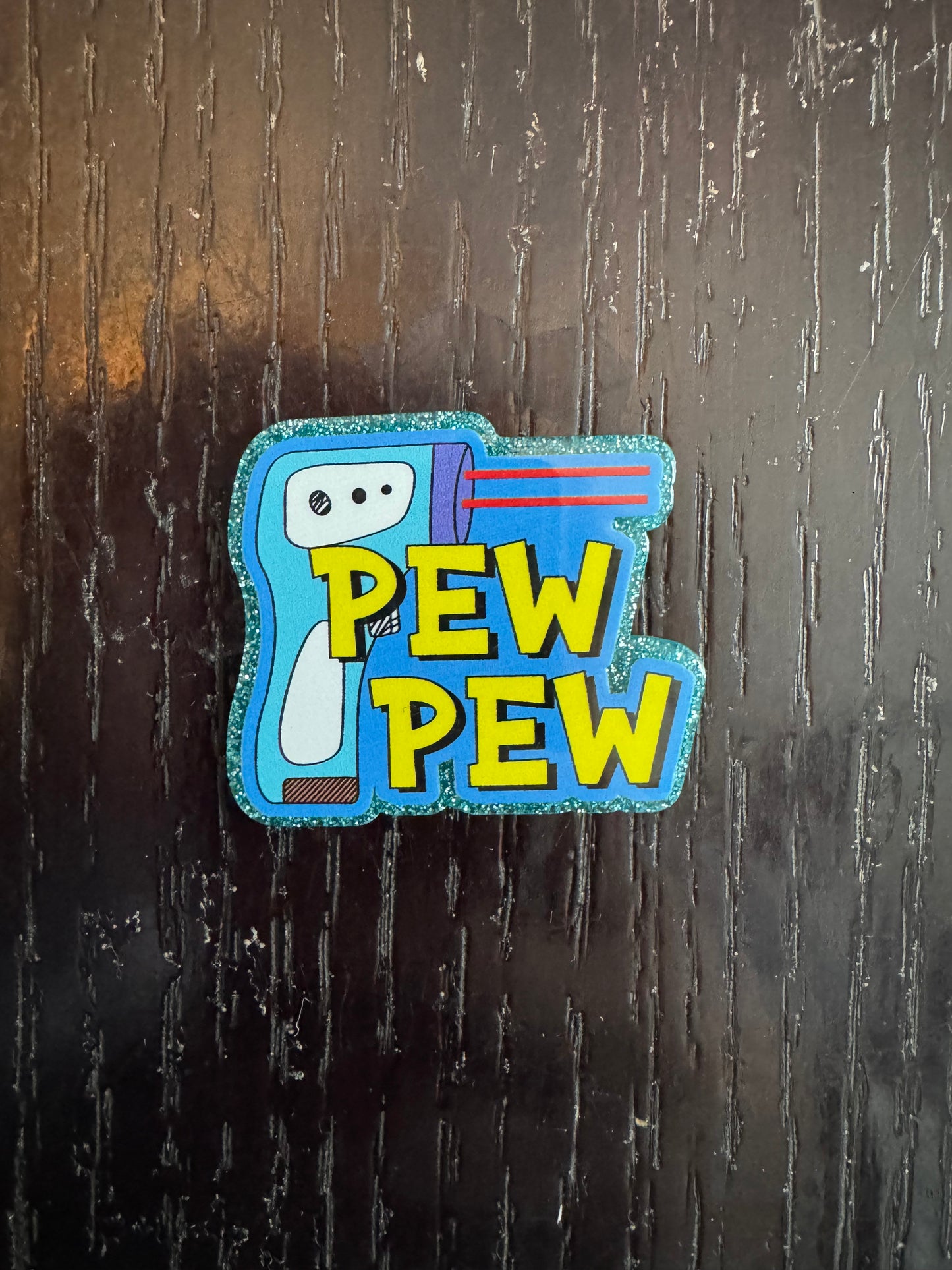 Pew Pew badge reel
