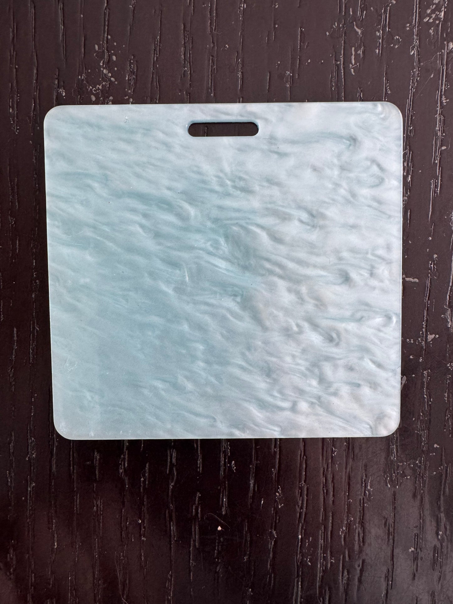 Blank Light blue marble badge buddy