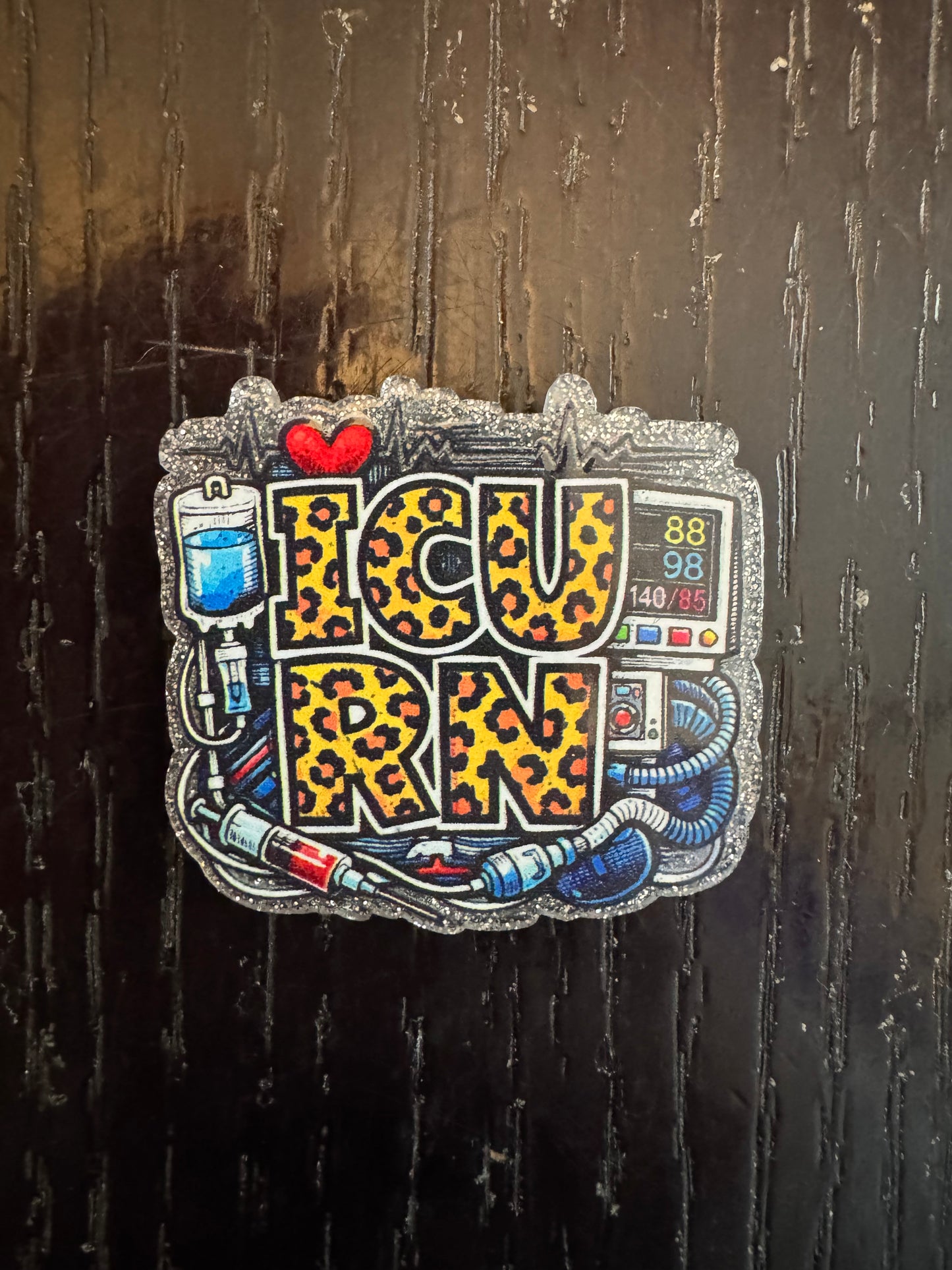 ICU RN badge reel