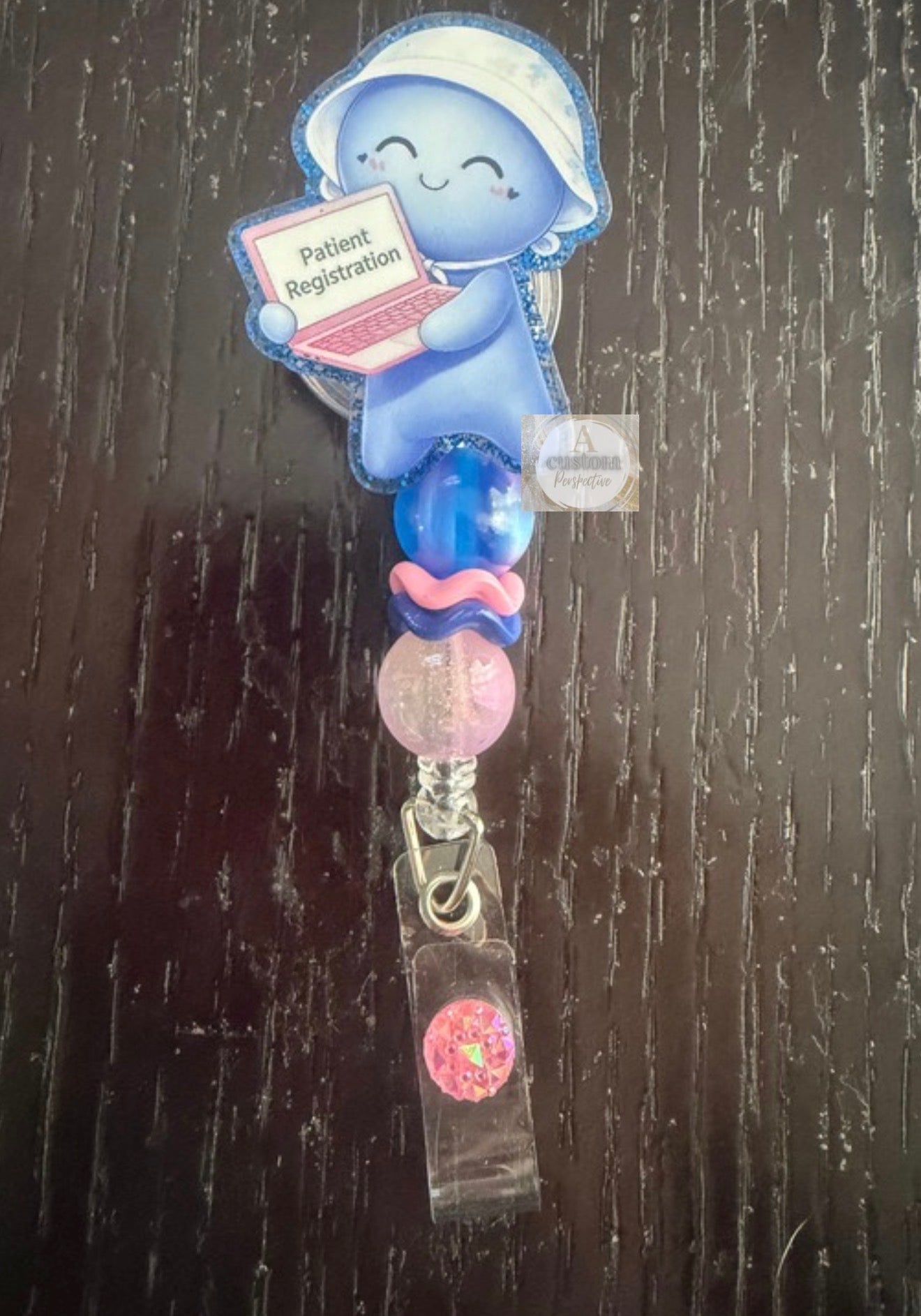 Glove baby Patient Registration badge reel