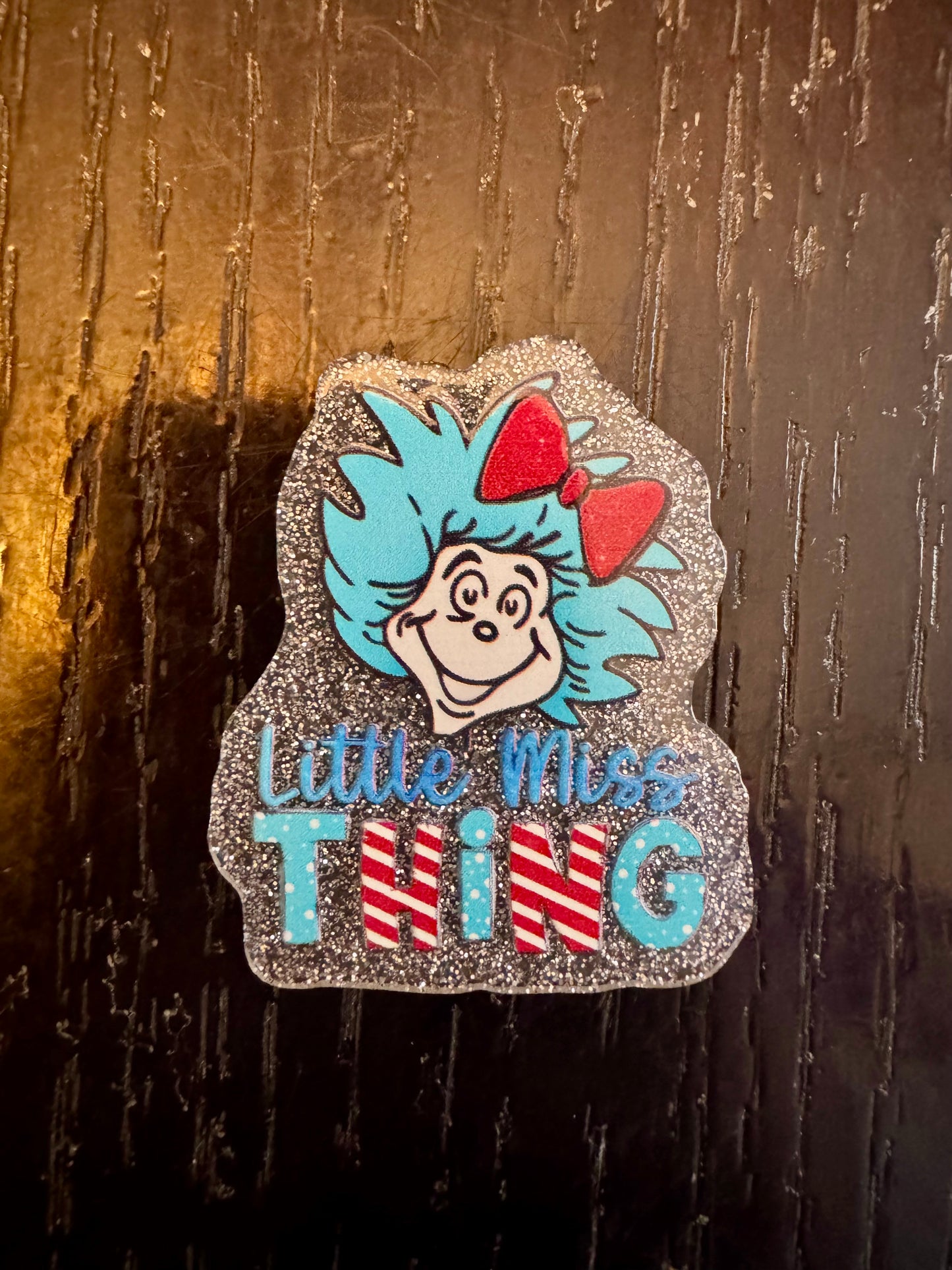 Dr. Seuss Little Miss Thing badge reel