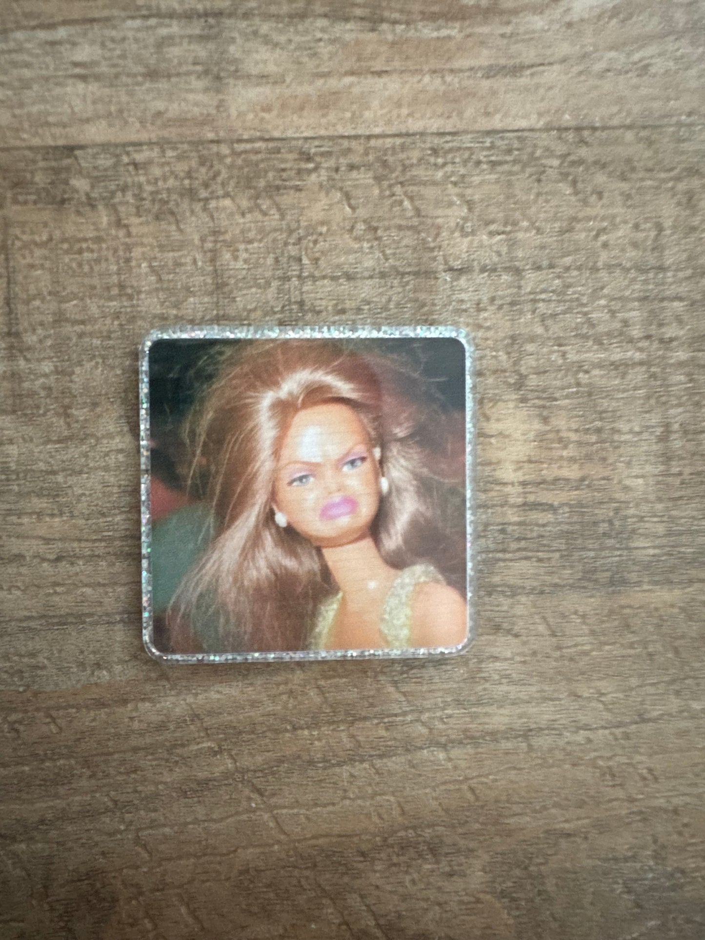 Barbie badge reel