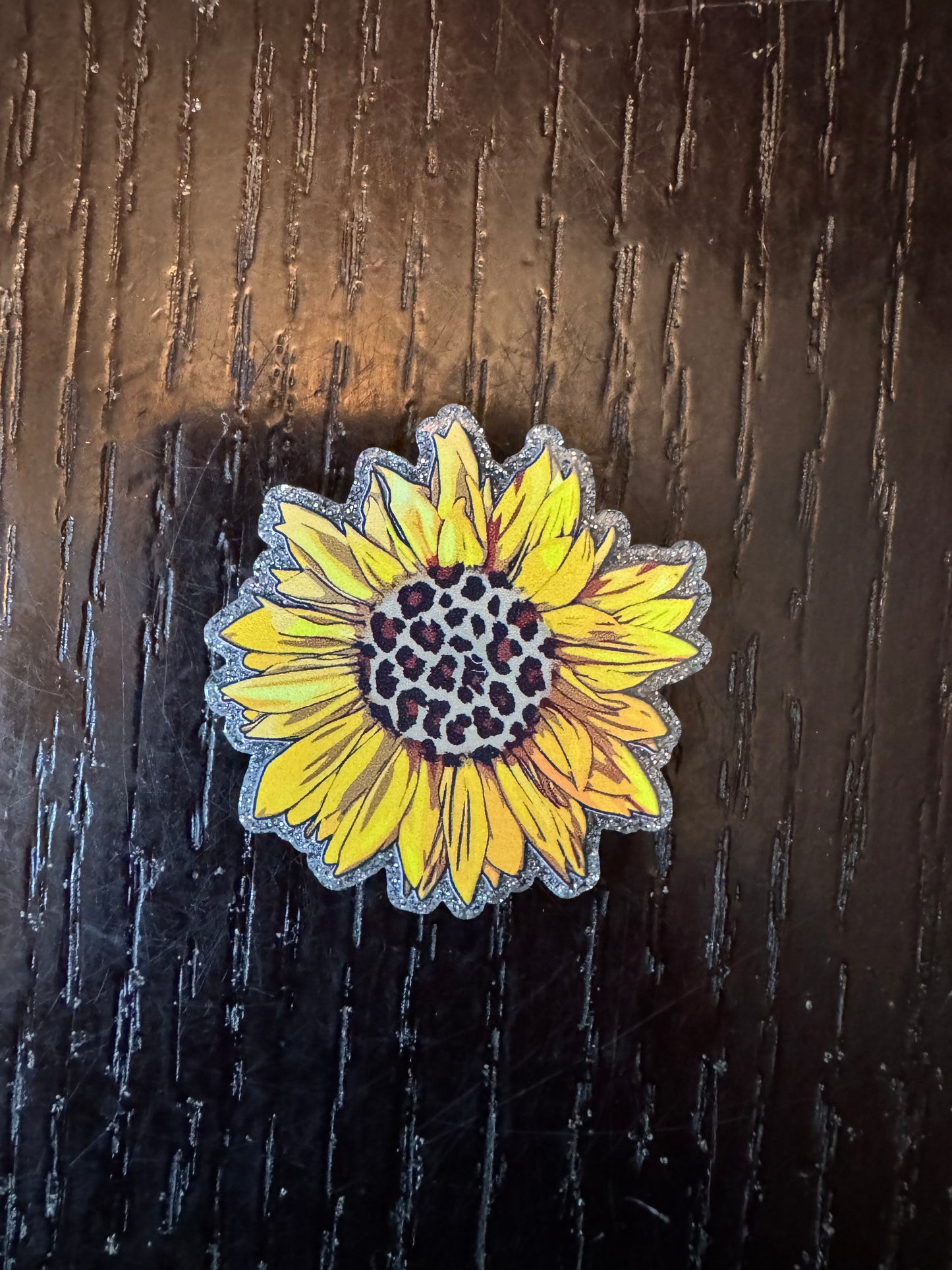 Sunflower badge reel