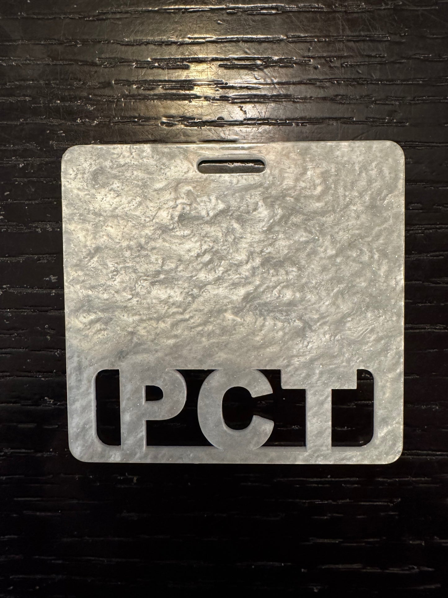 PCT White badge buddy