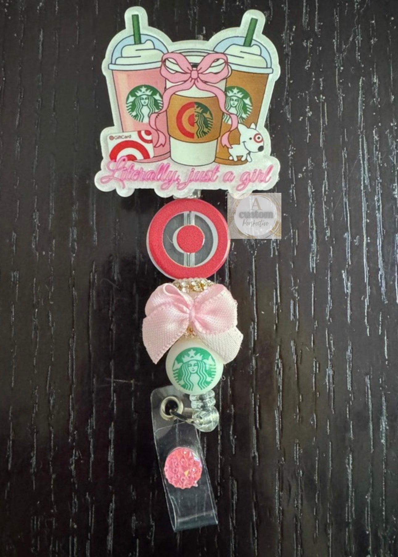 I’m literally just a girl badge reel