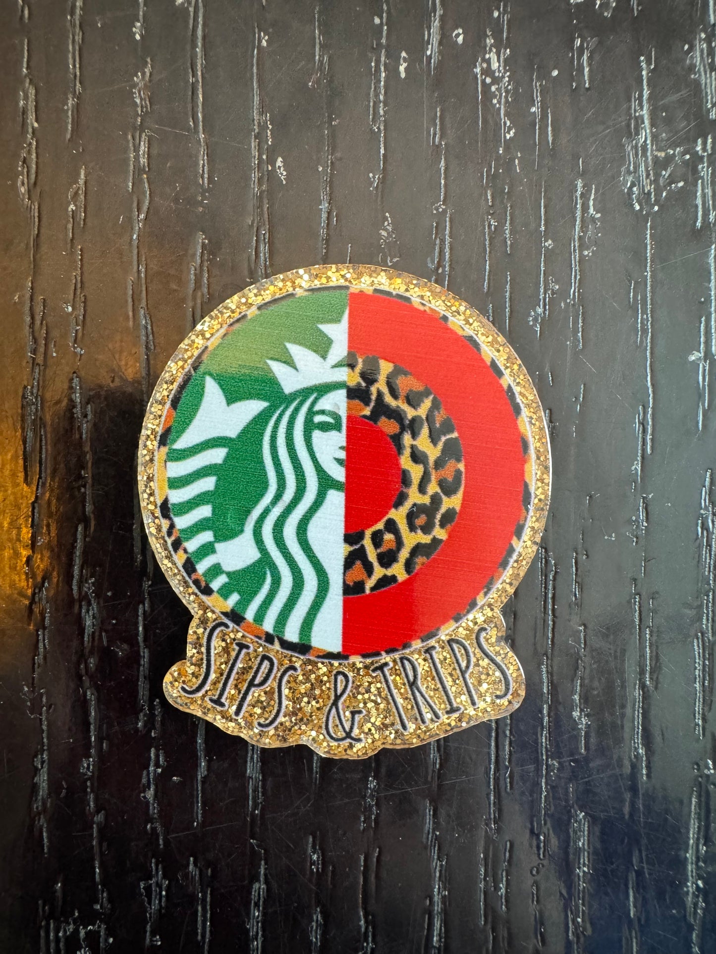 Sips & Trips badge reel