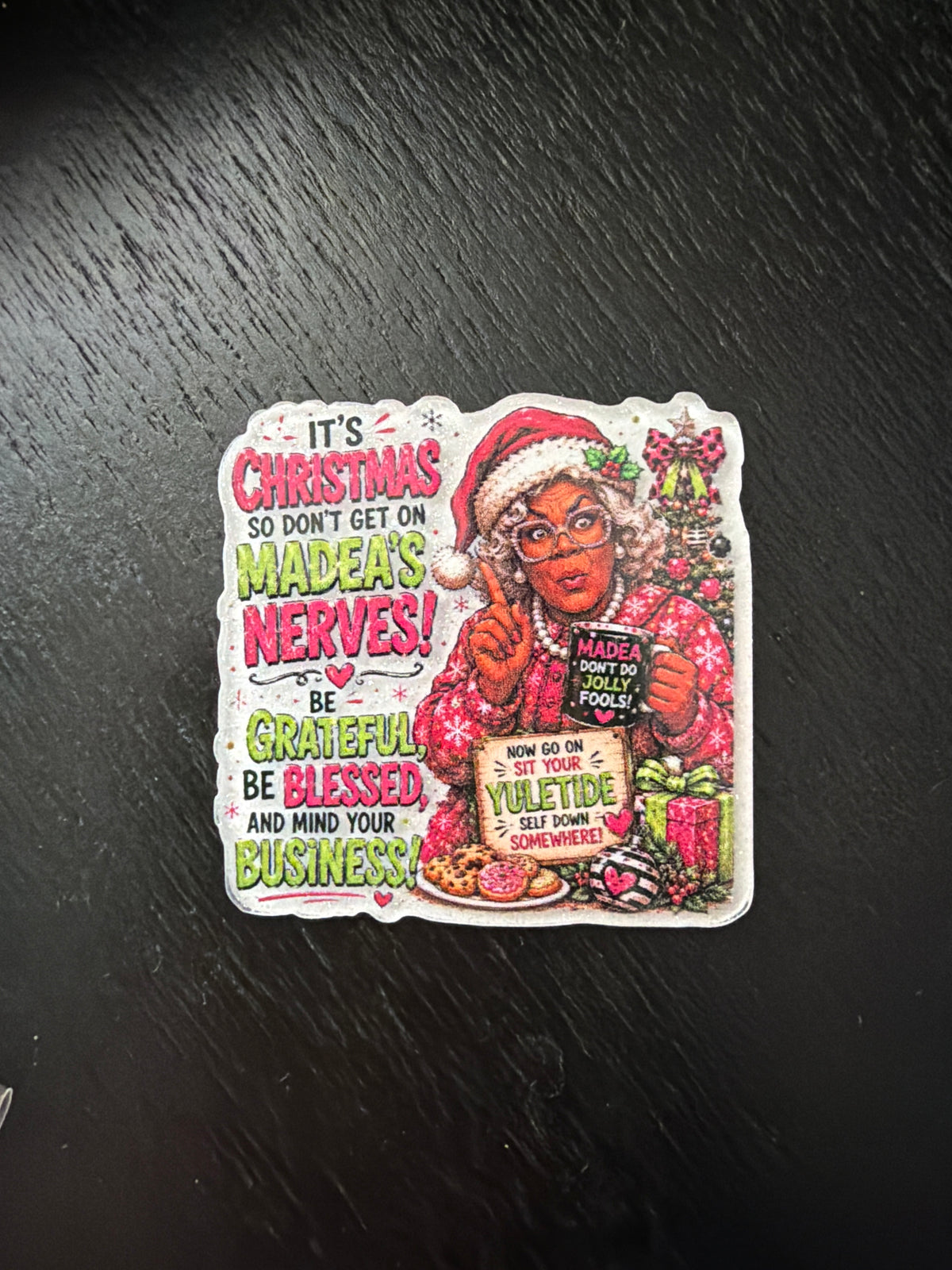 Christmas badge reel