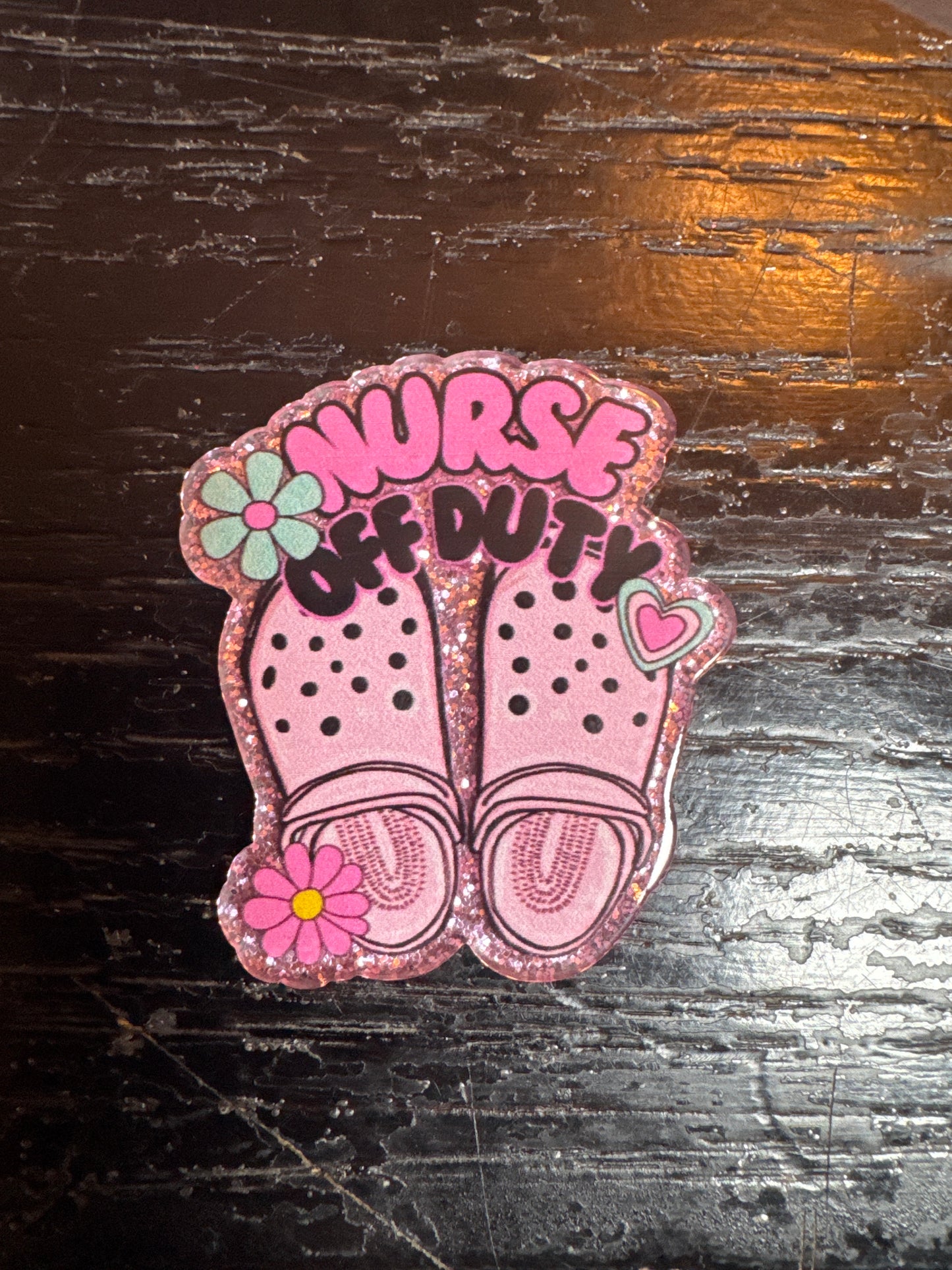 Nurse off duty badge reel