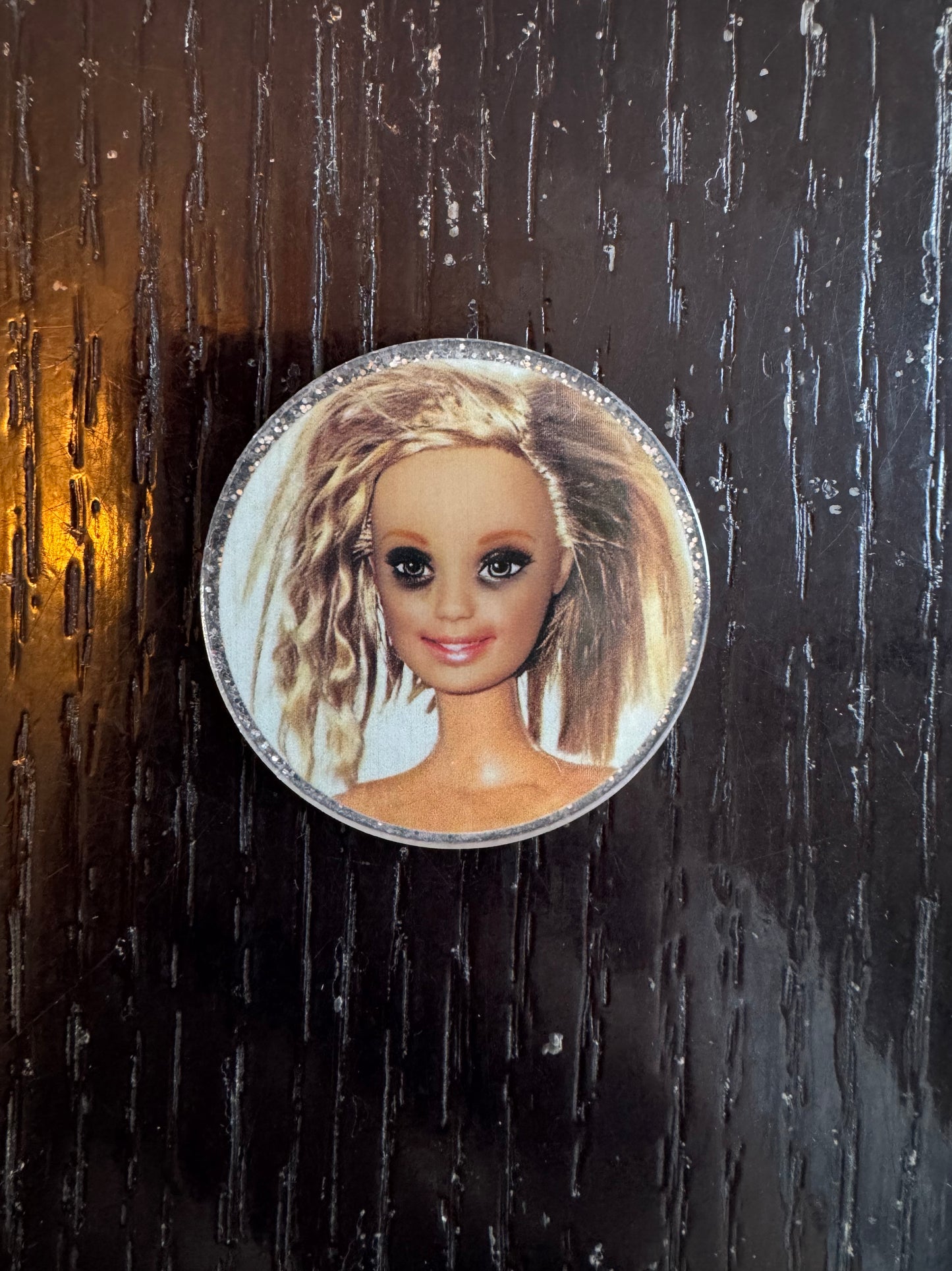 Barbie badge reel
