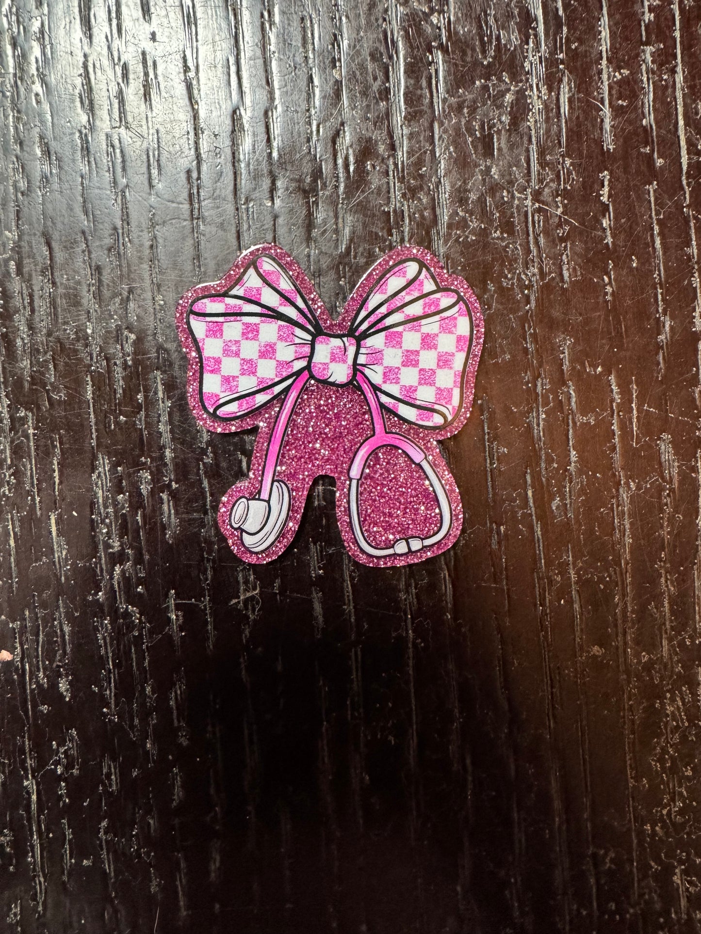 Nurse bow badge reel