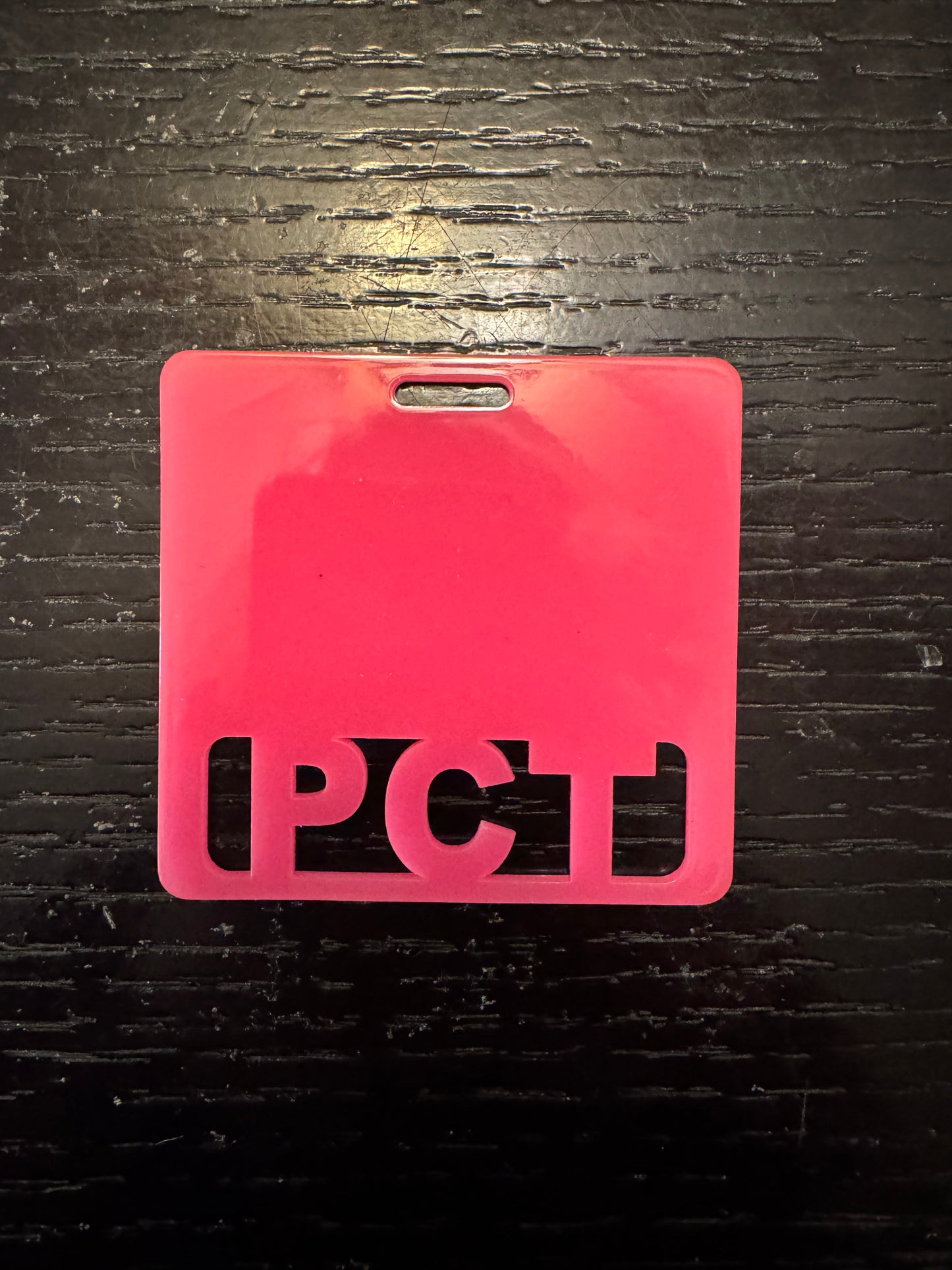 PCT Hot pink badge buddy