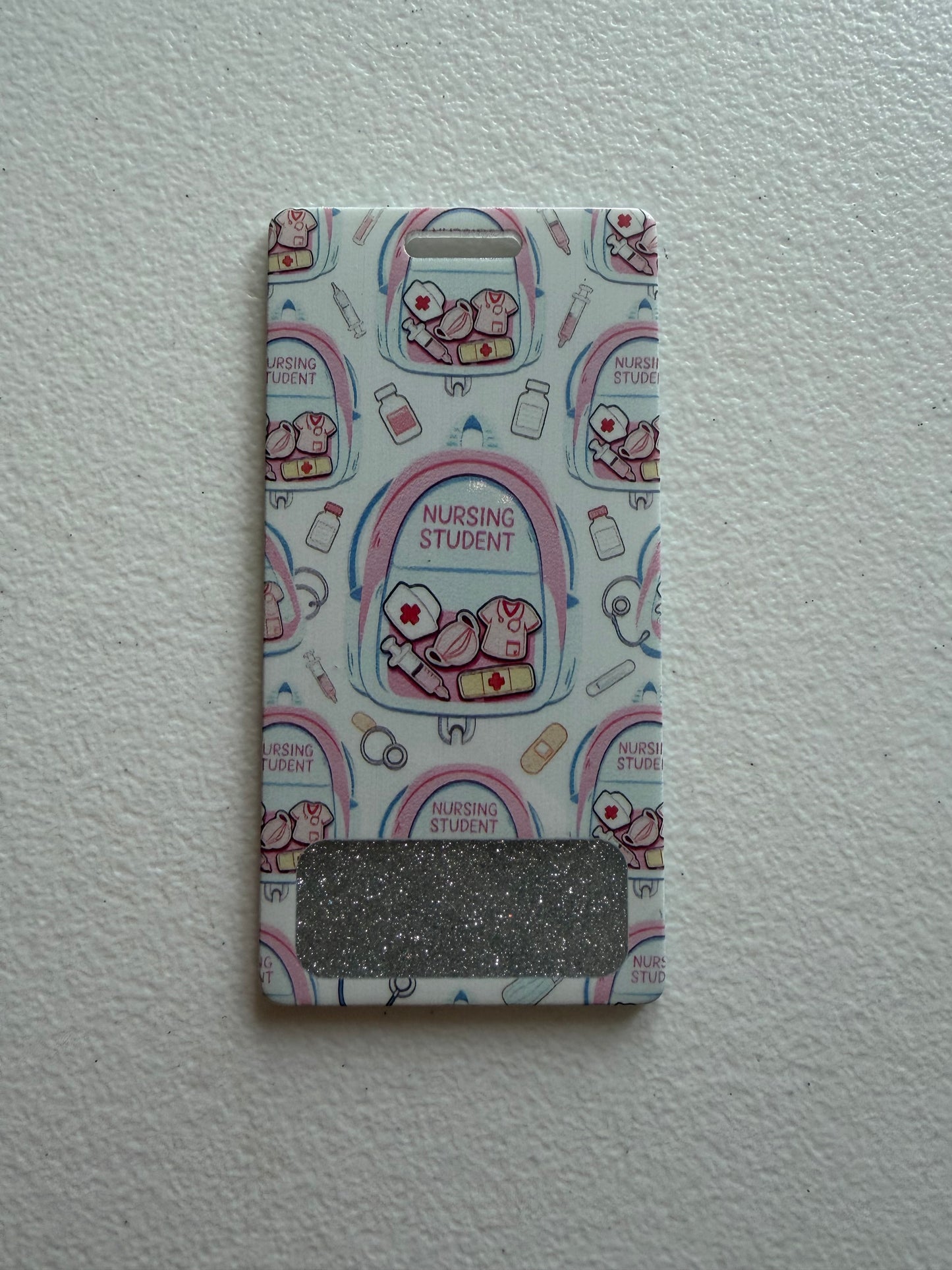 Nursing student vertical badge buddy
