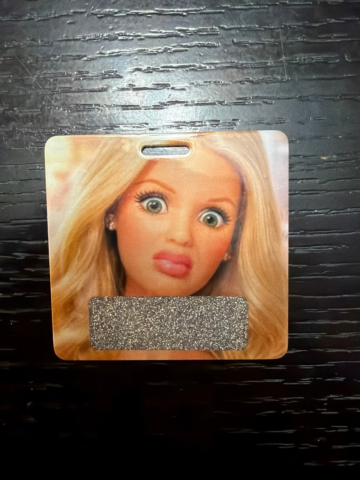 Barbie badge buddy