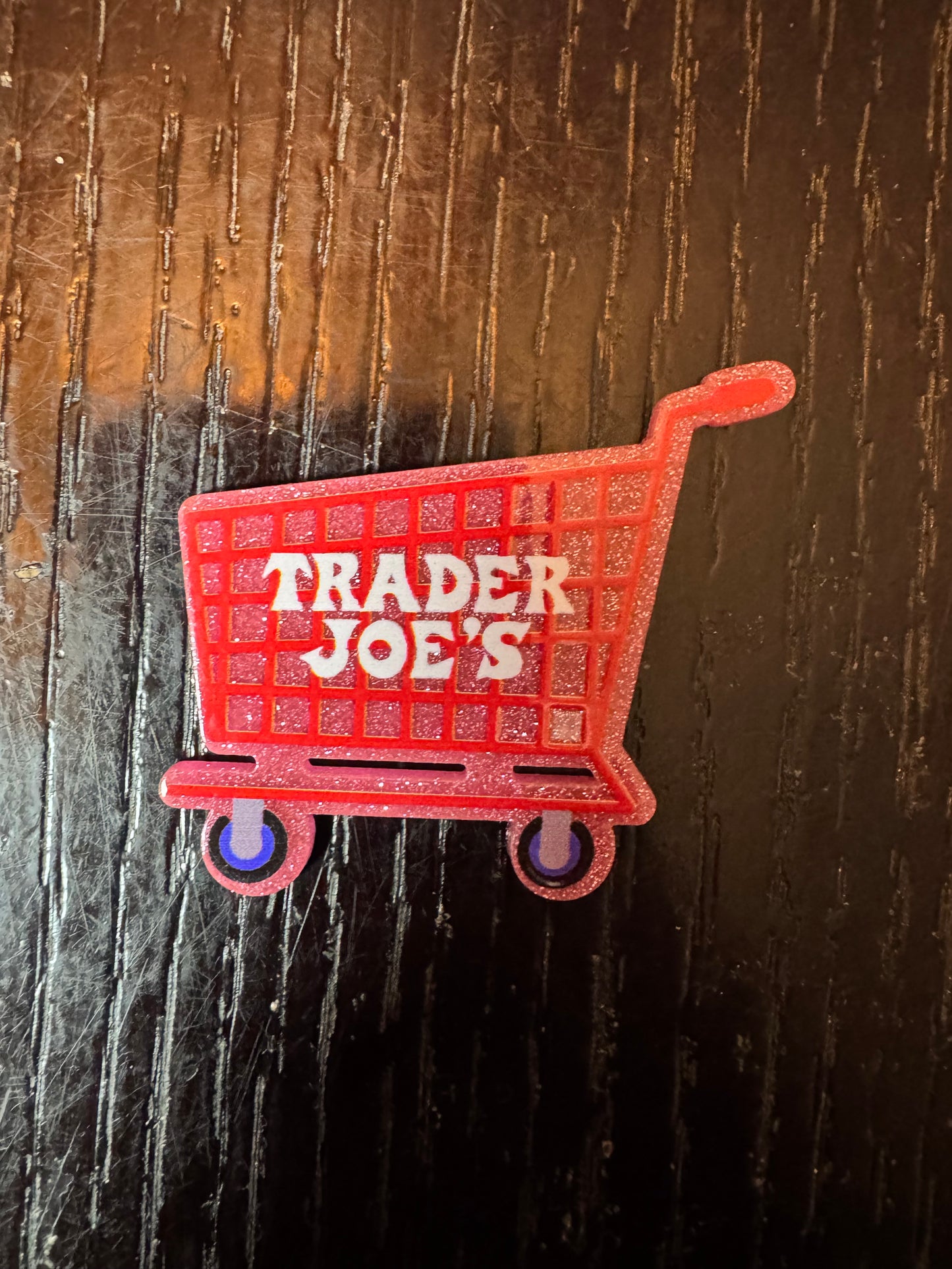 Trader Joe’s shopping cart badge reel