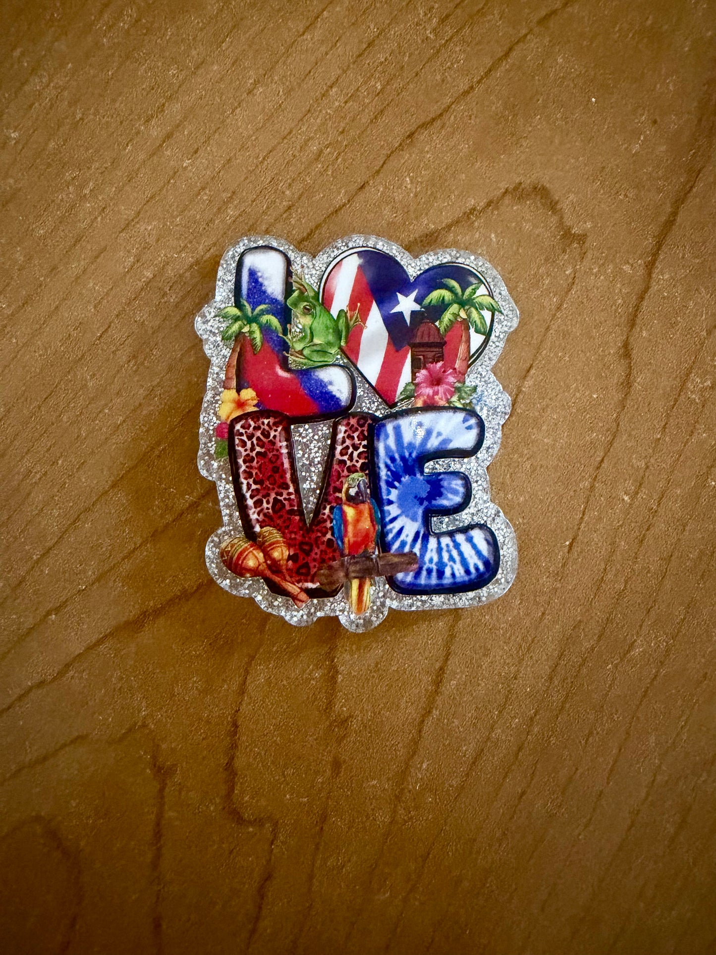 Puerto Rico badge reel