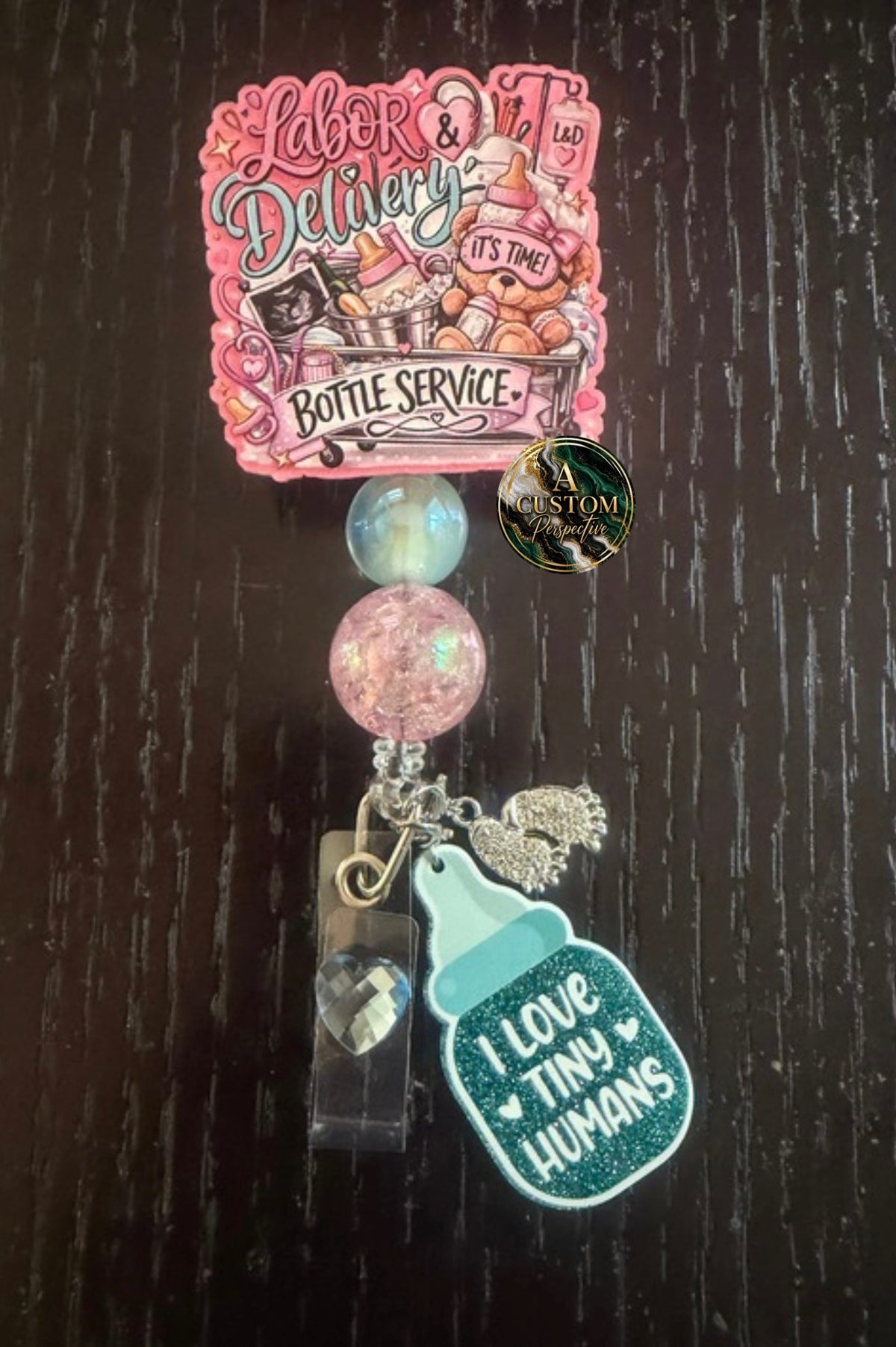 Labor & Delivery badge reel