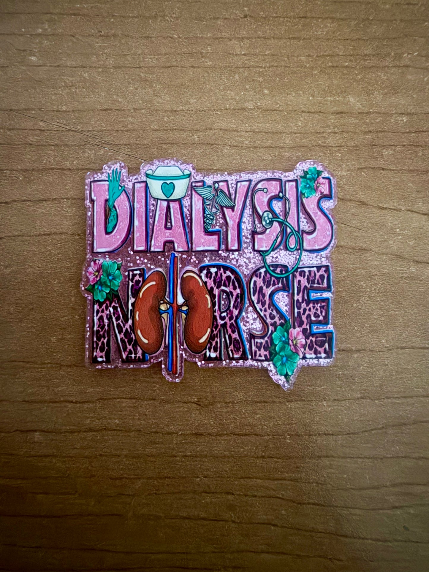 Dialysis Nurse badge reel