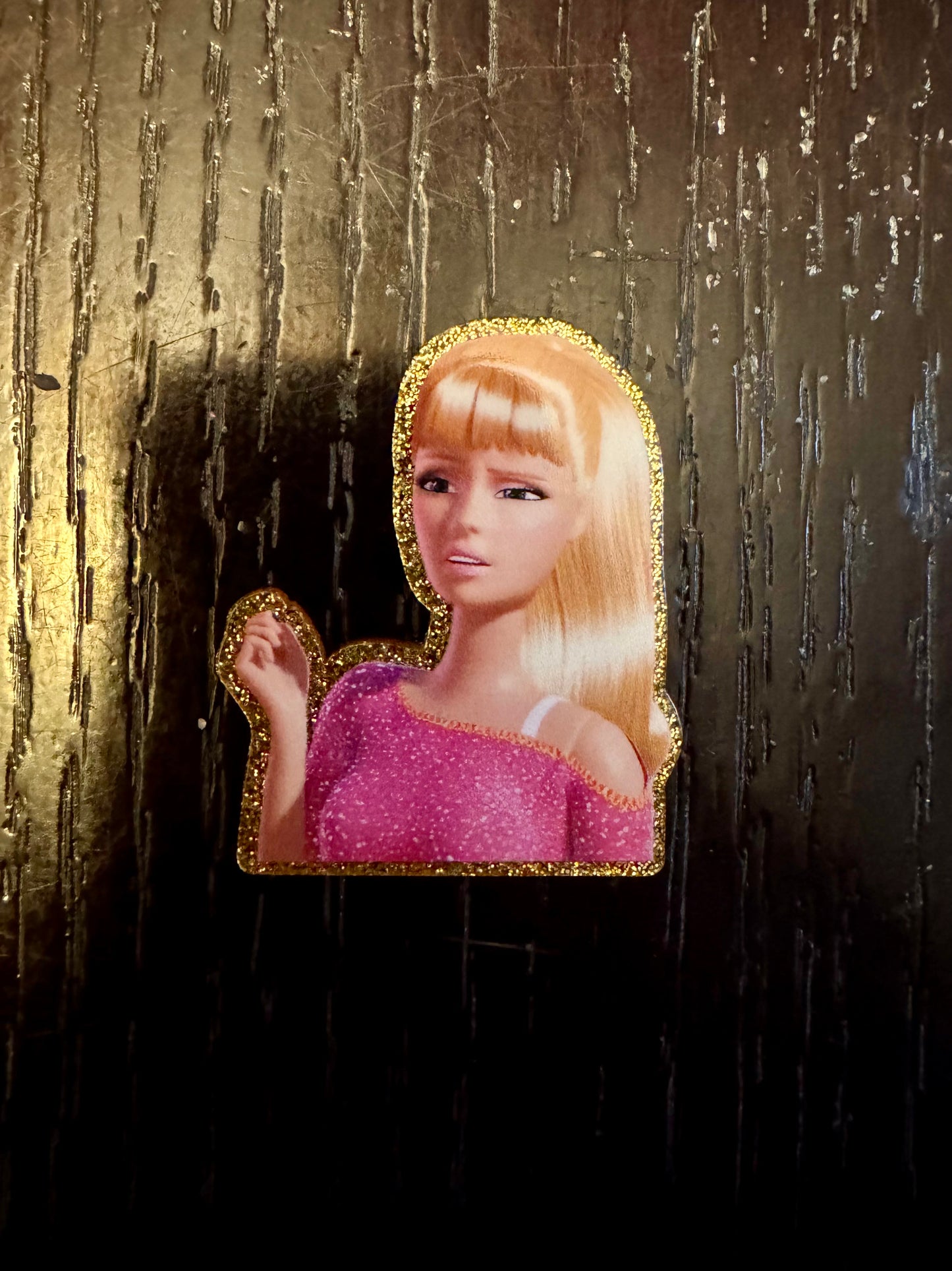 Barbie badge reel