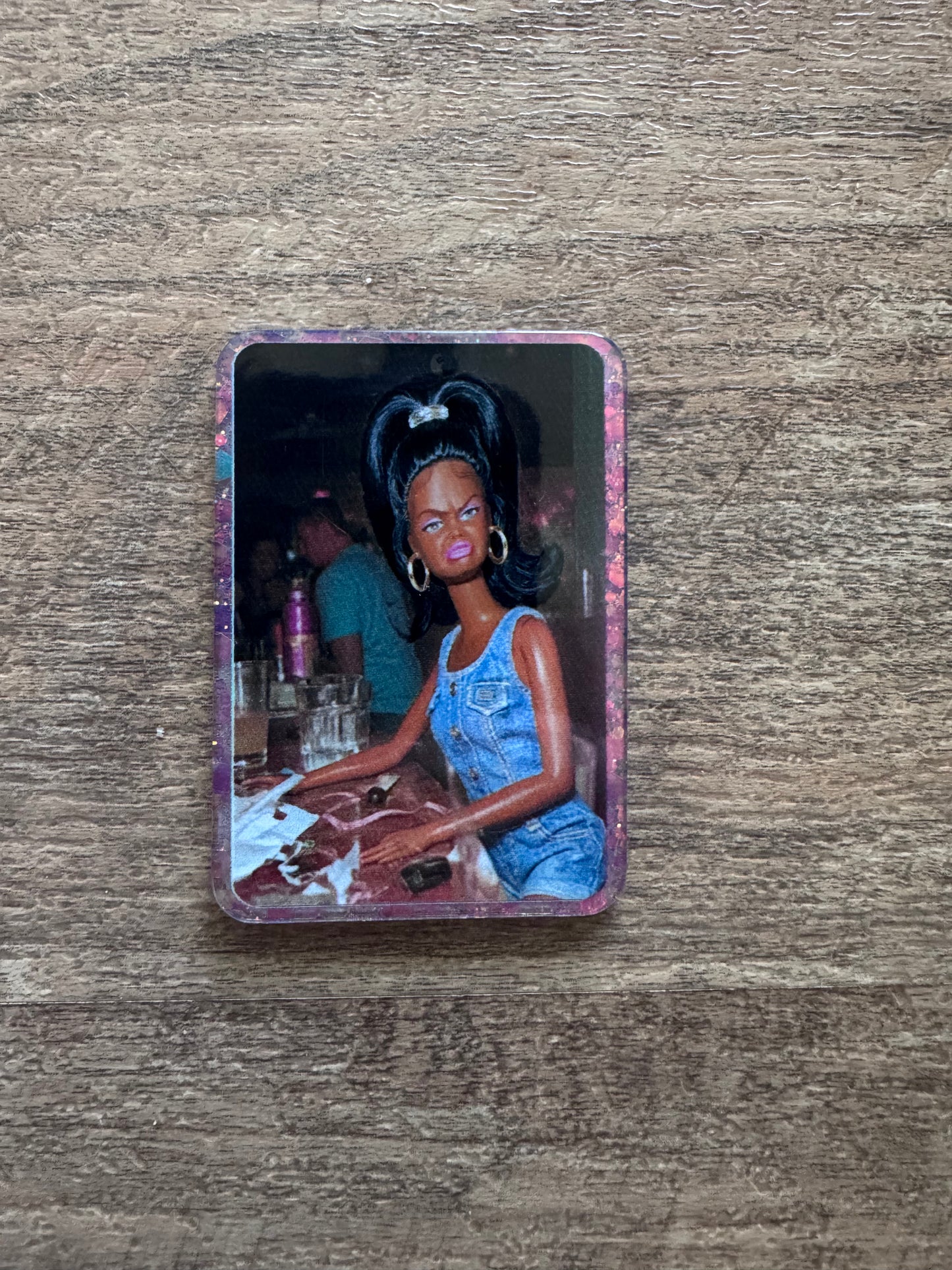 Barbie badge reel