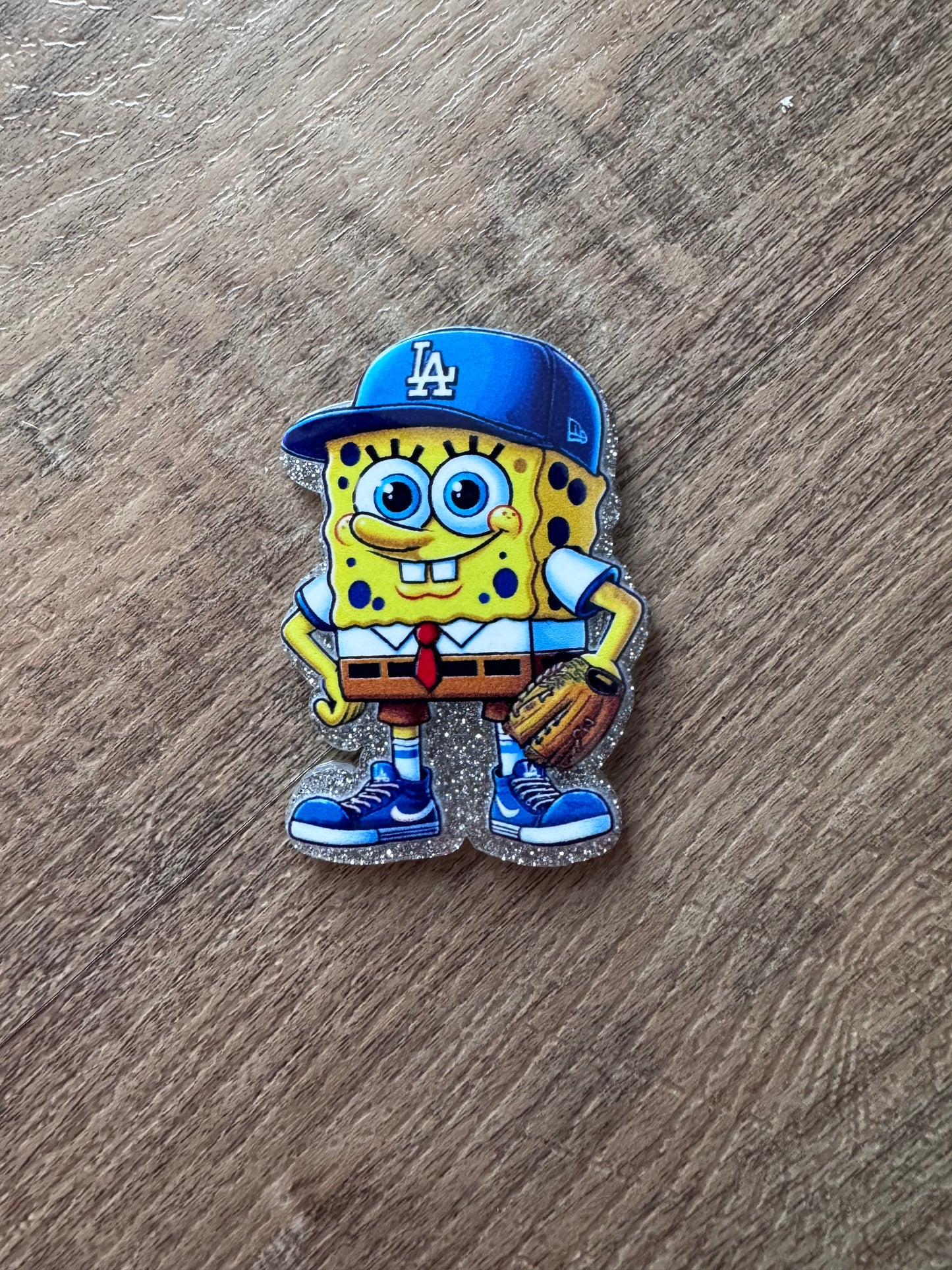 SpongeBob LA Dodgers badge reel