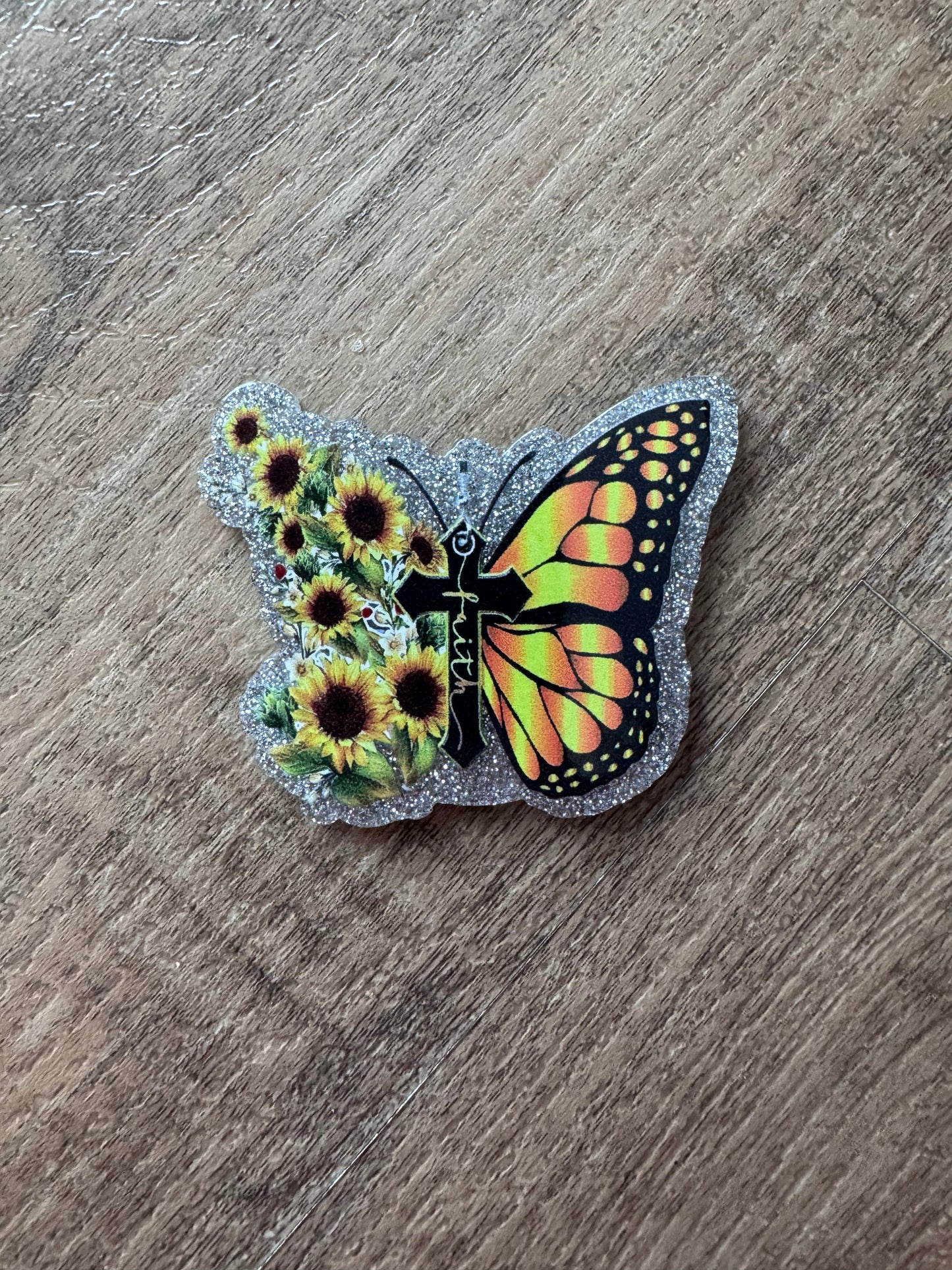 Butterfly badge reel
