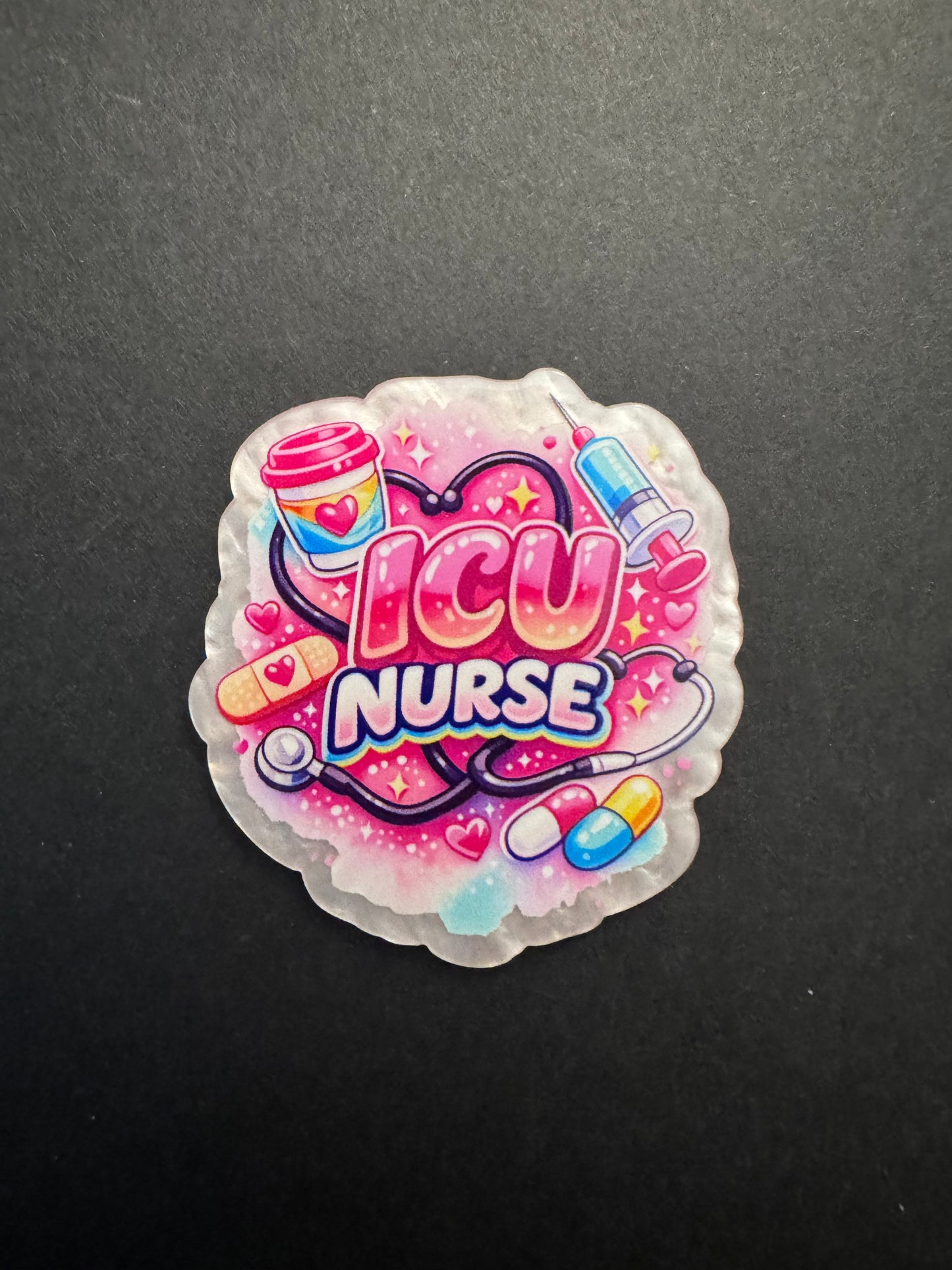 ICU Nurse badge reel