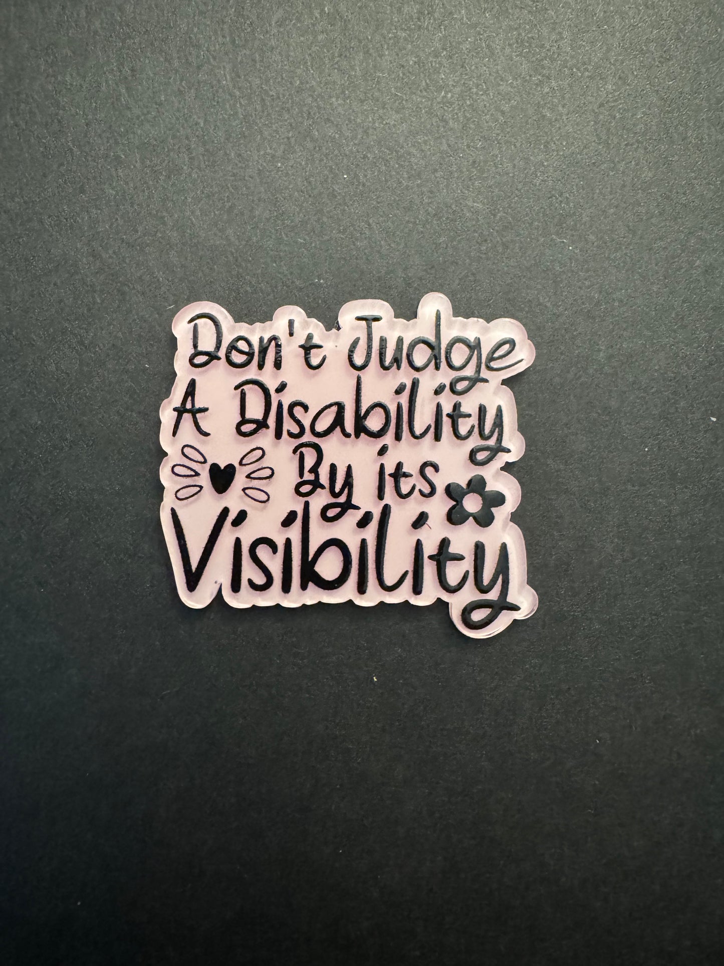 Don’t judge a disability badge reel