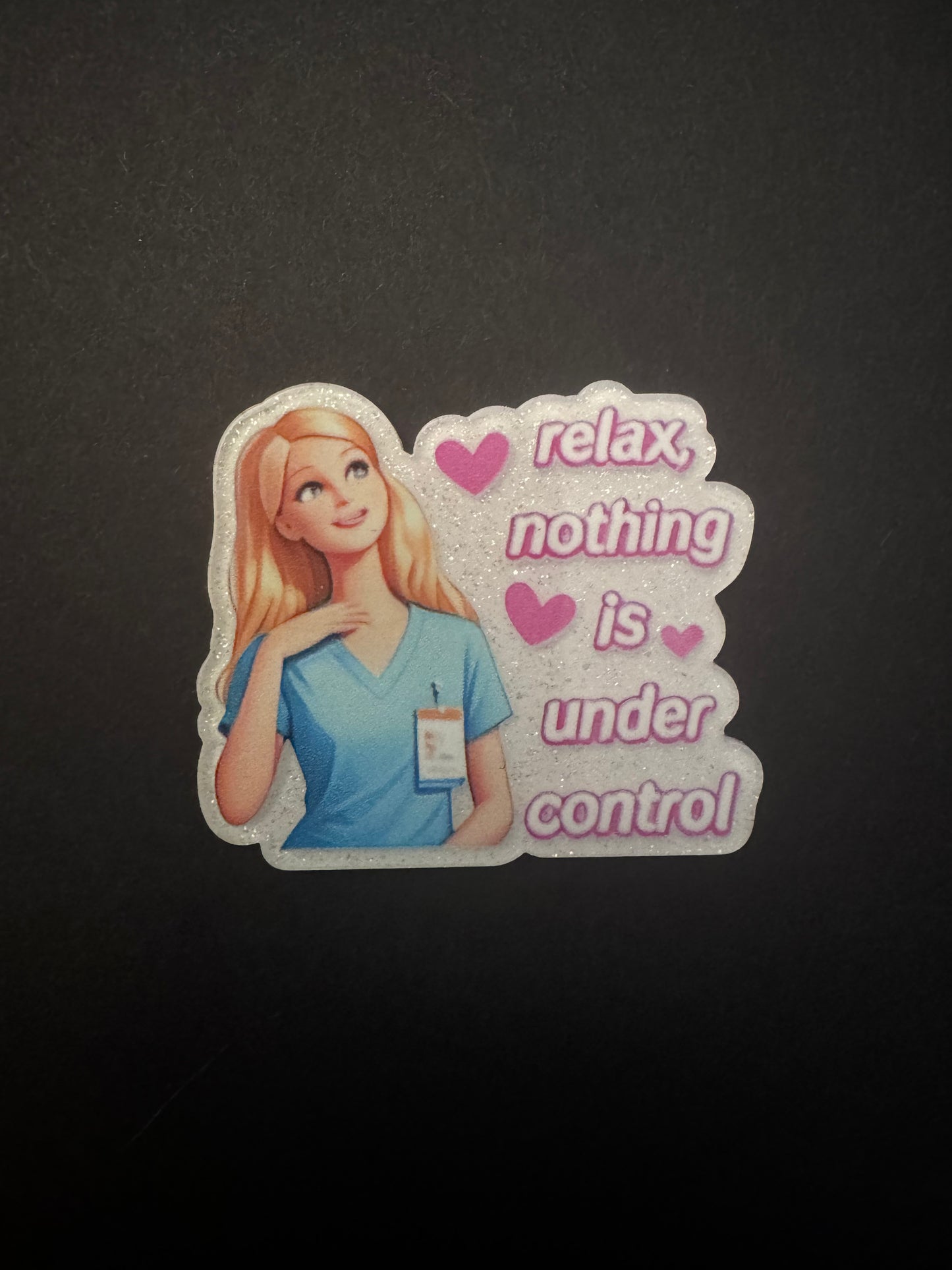 Barbie badge reel