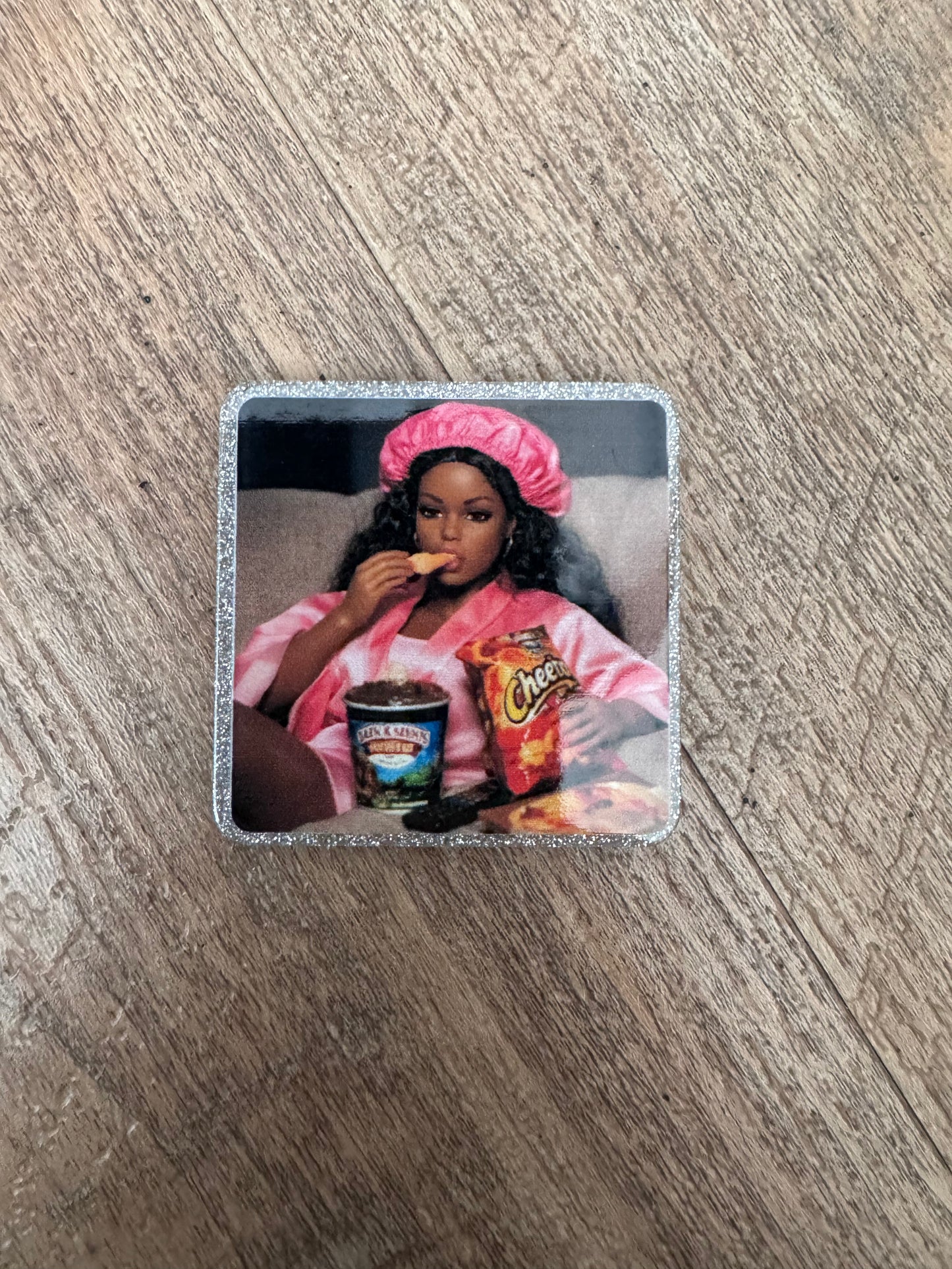 Barbie badge reel