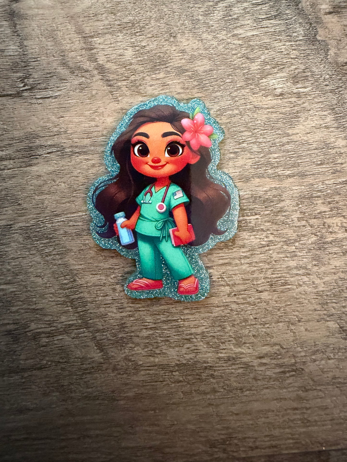 Moana nurse badge reel