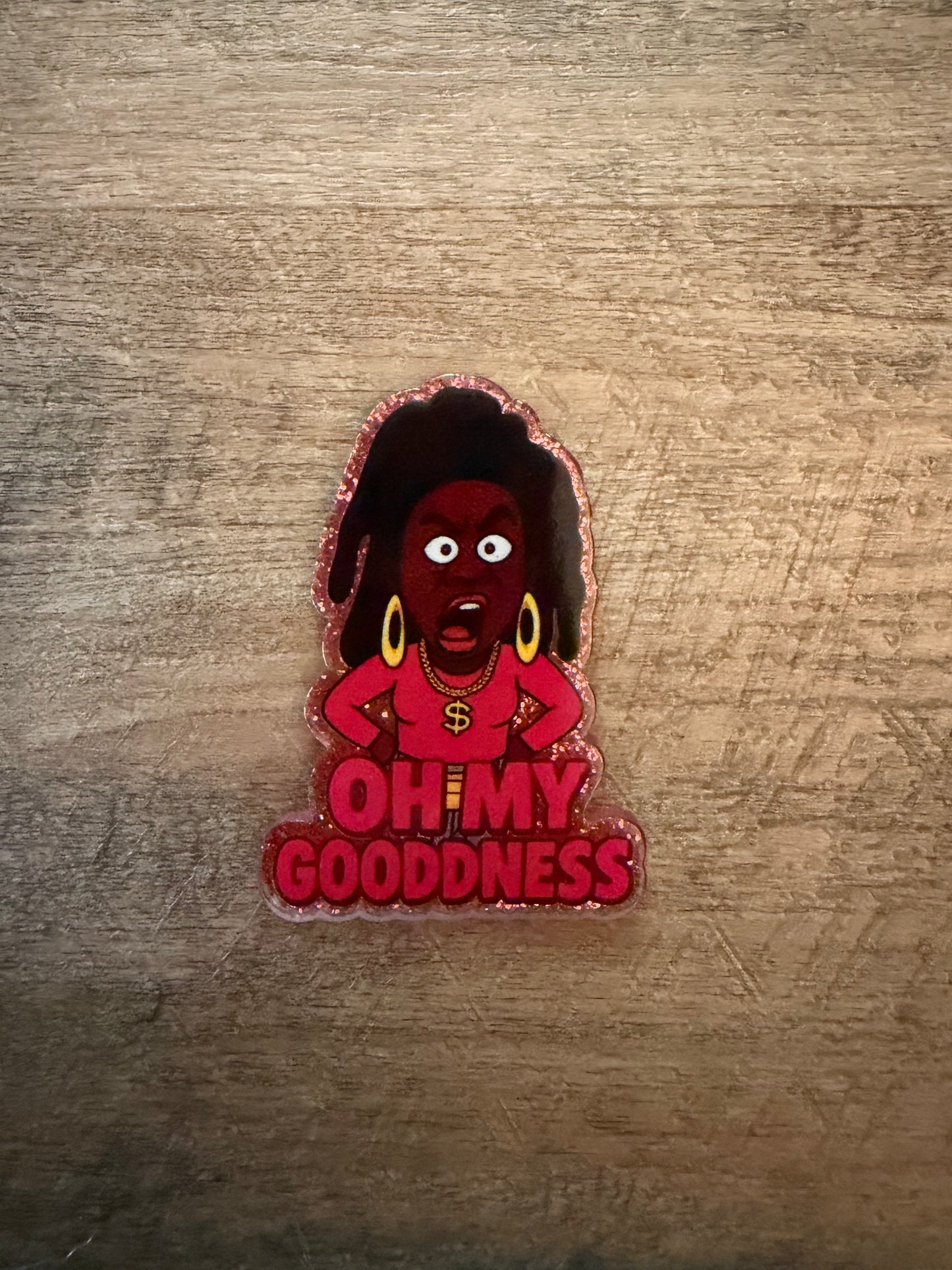 Oh my gooodness badge reel