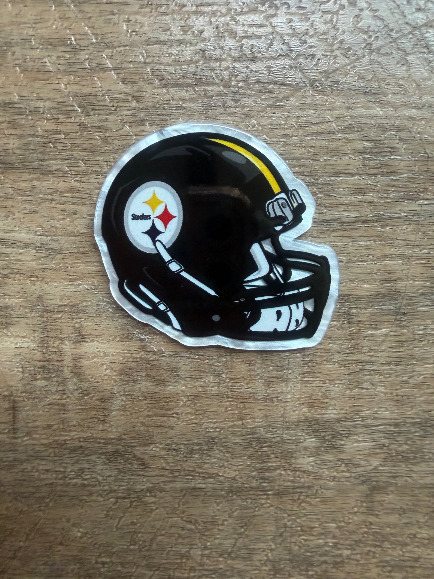 Steelers badge reel (no glitter)