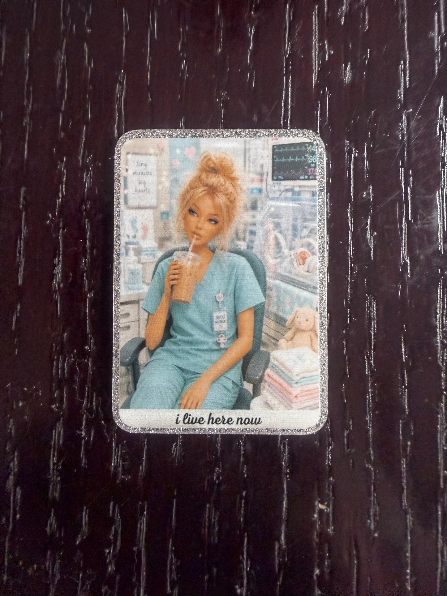 Barbie badge reel