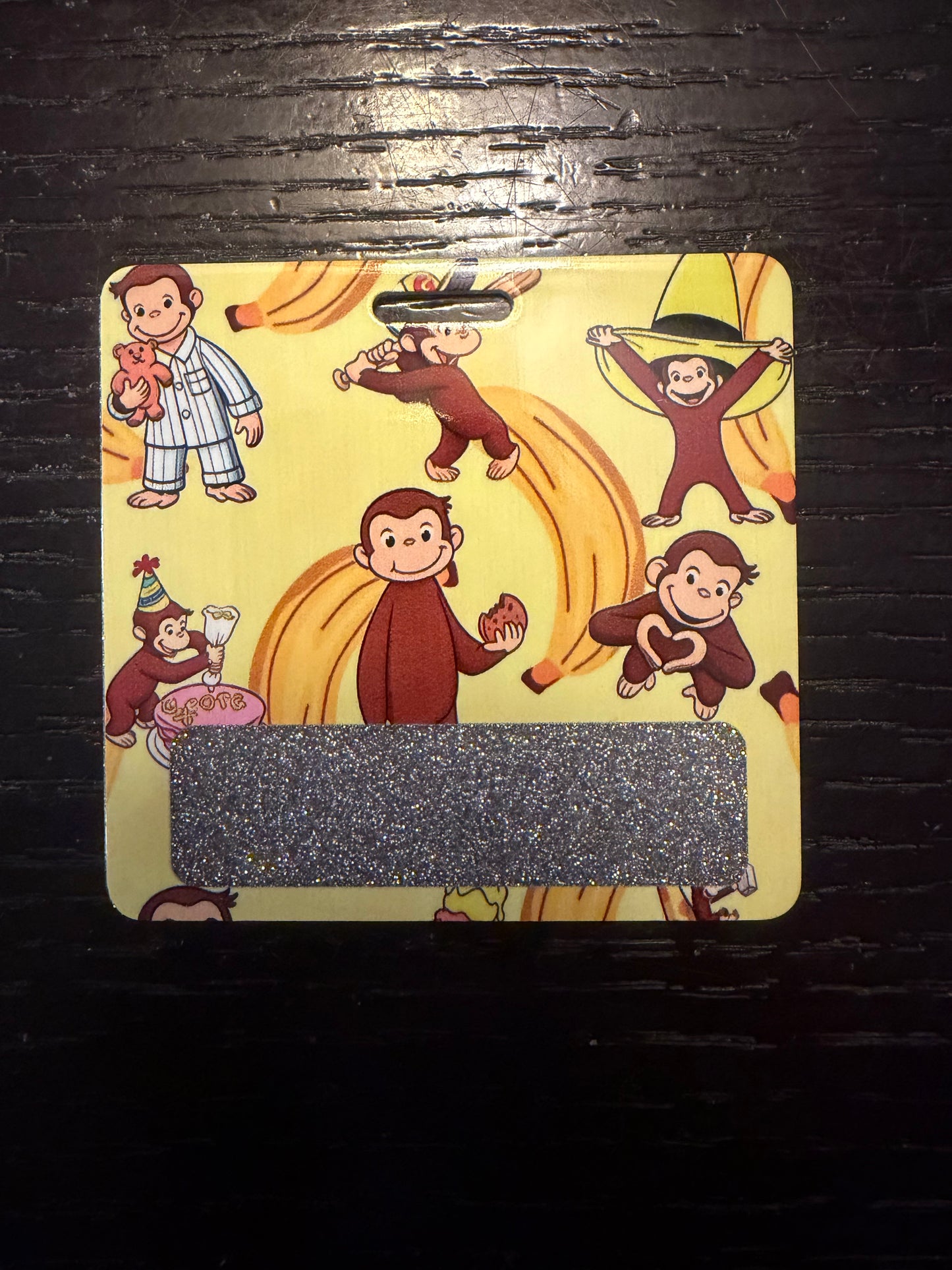 Curious George badge buddy