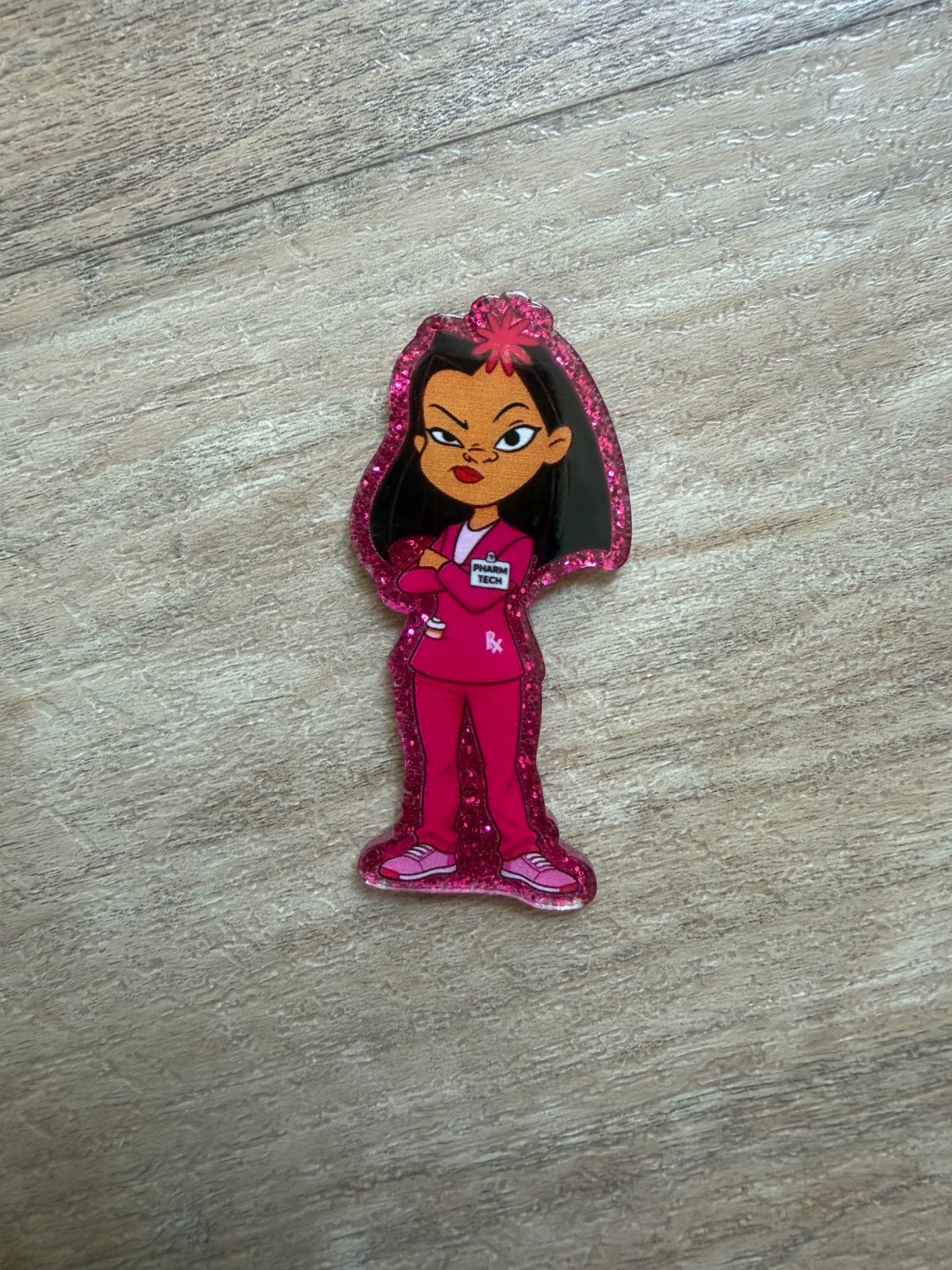 LaCeinega (proud family) pharmacy tech badge reel