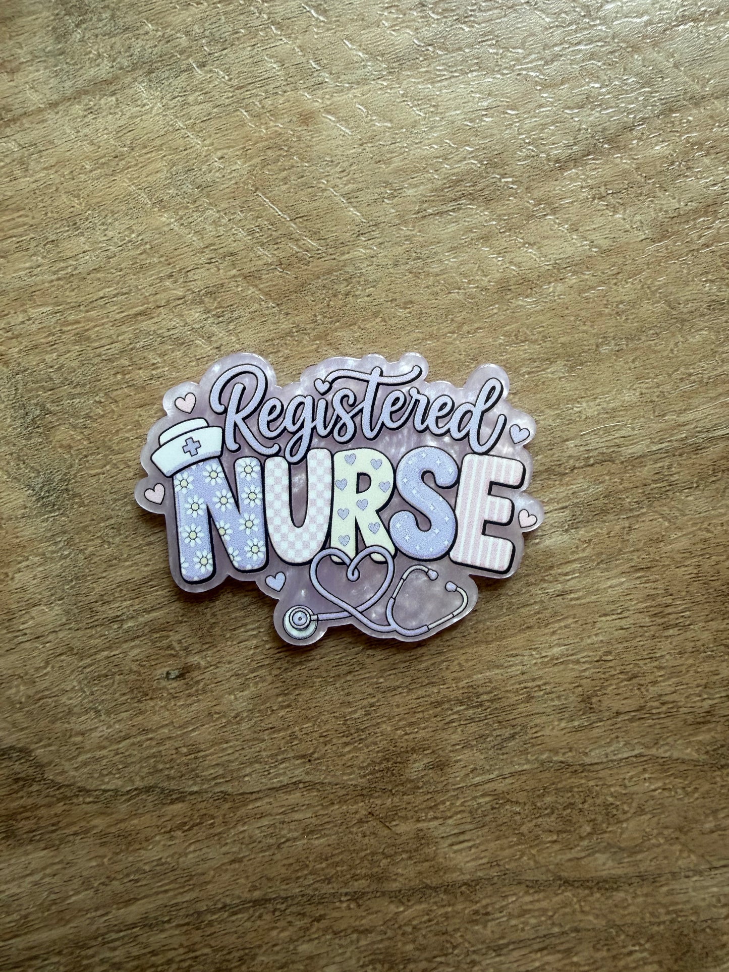 Registered nurse badge reel