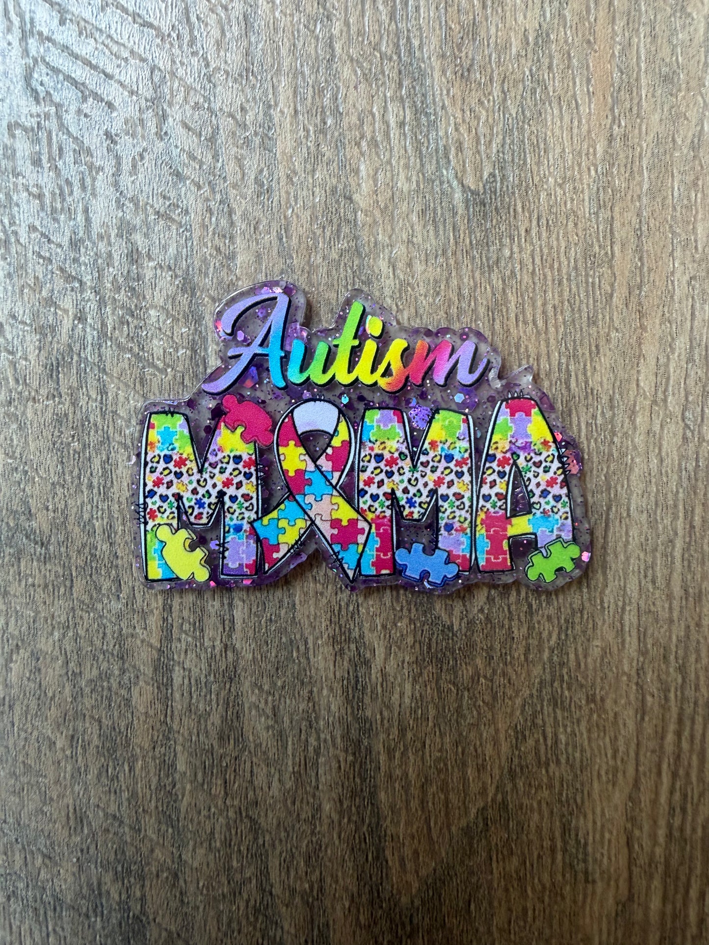 Autism mama badge reel