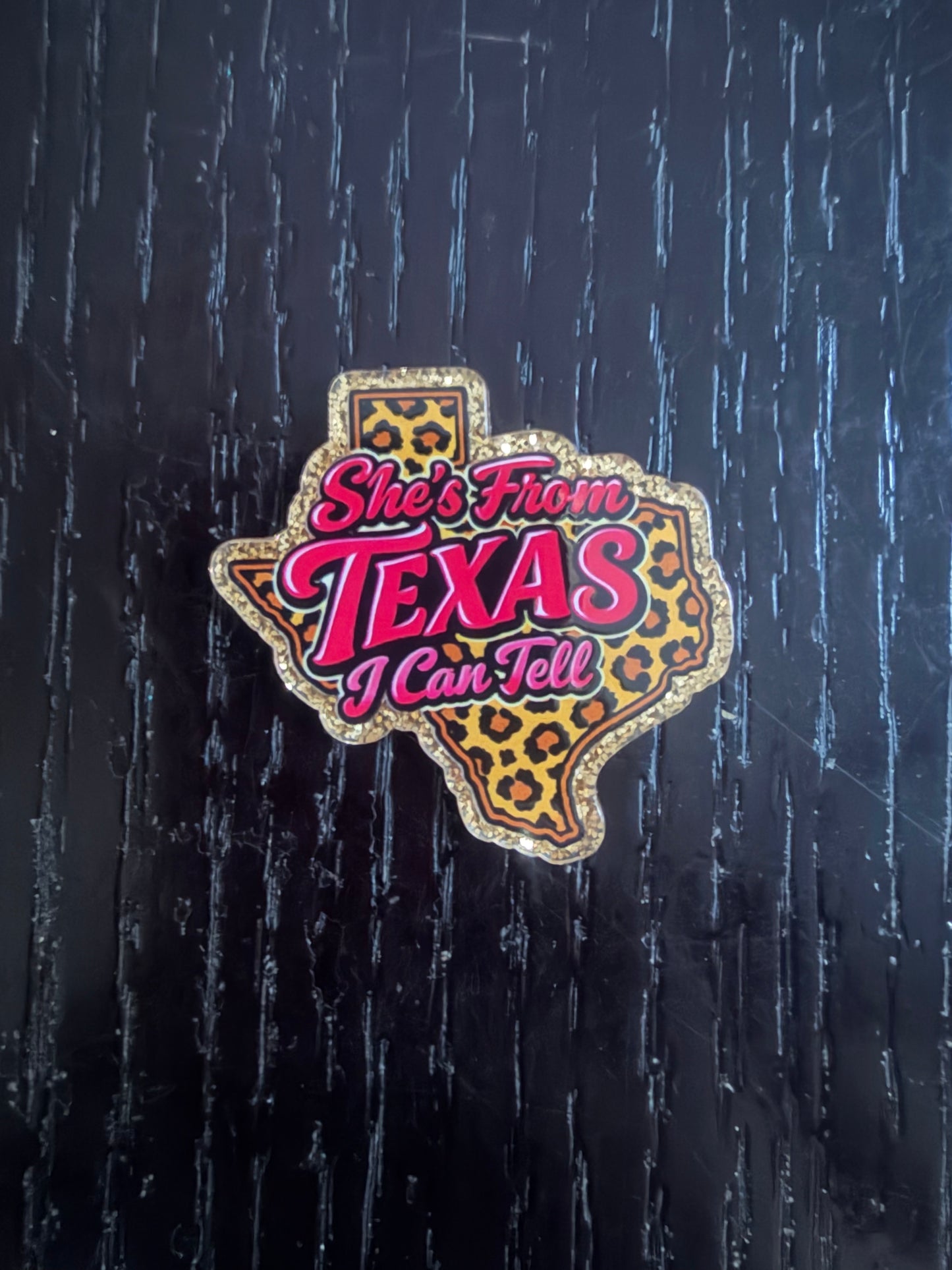 She’s from Texas I can tell badge reel