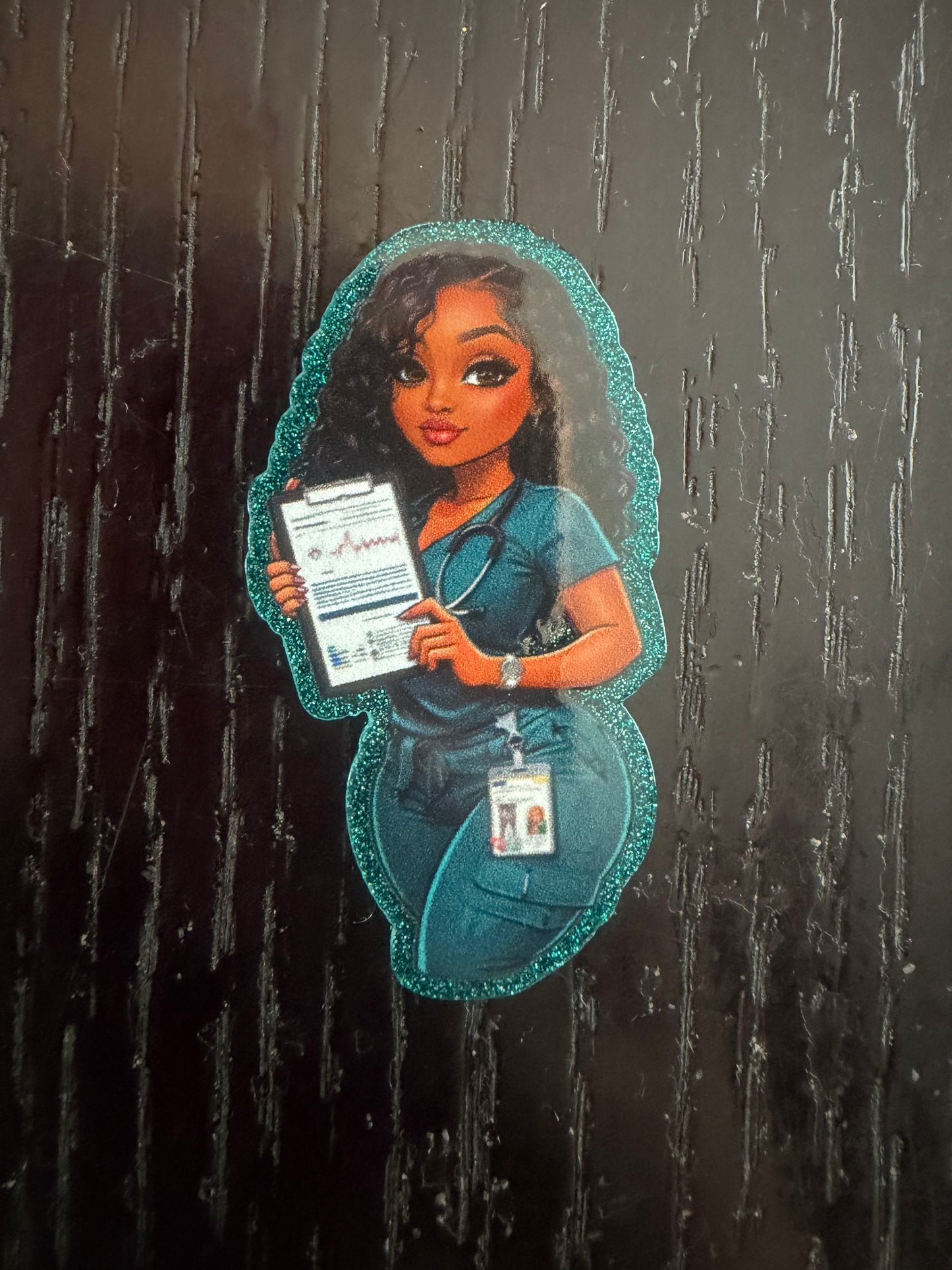 Medical woman badge reel