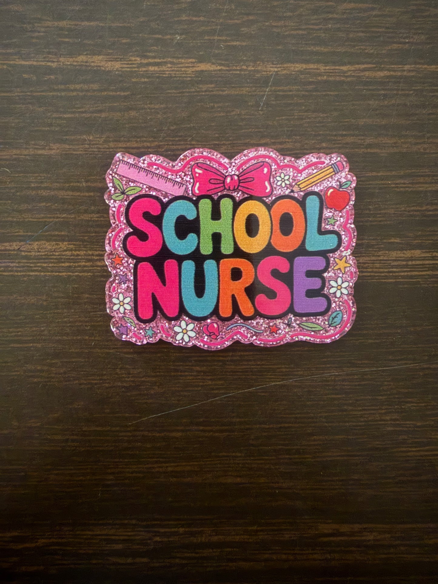 School Nurse badge reel